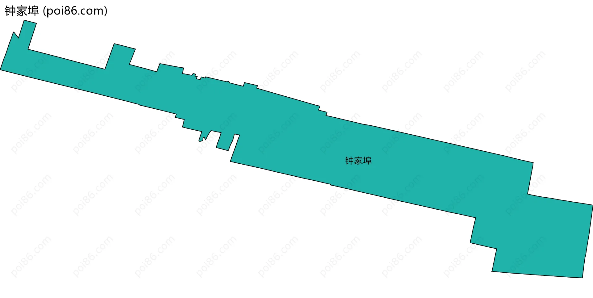 钟家埠边界地图