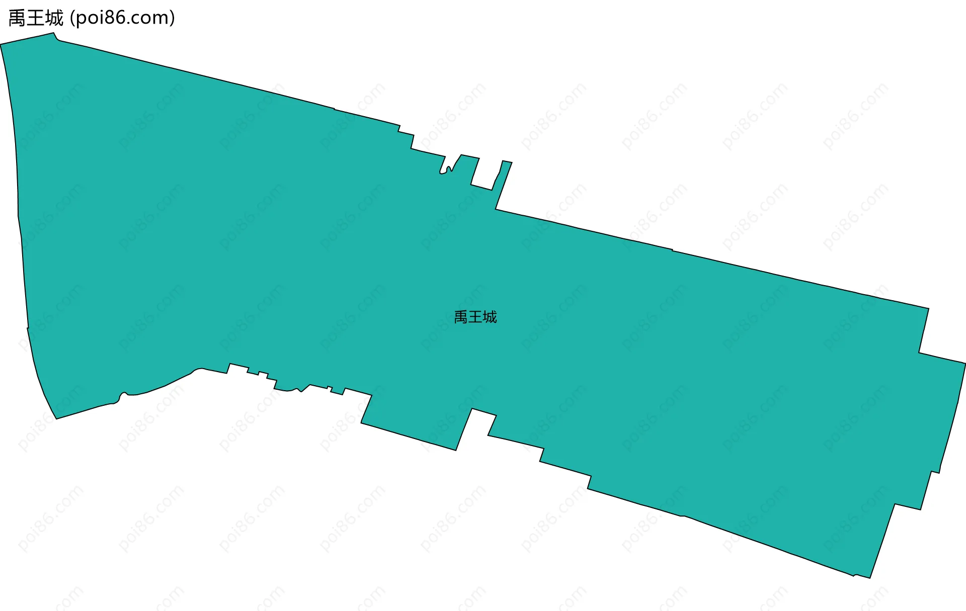 禹王城边界地图