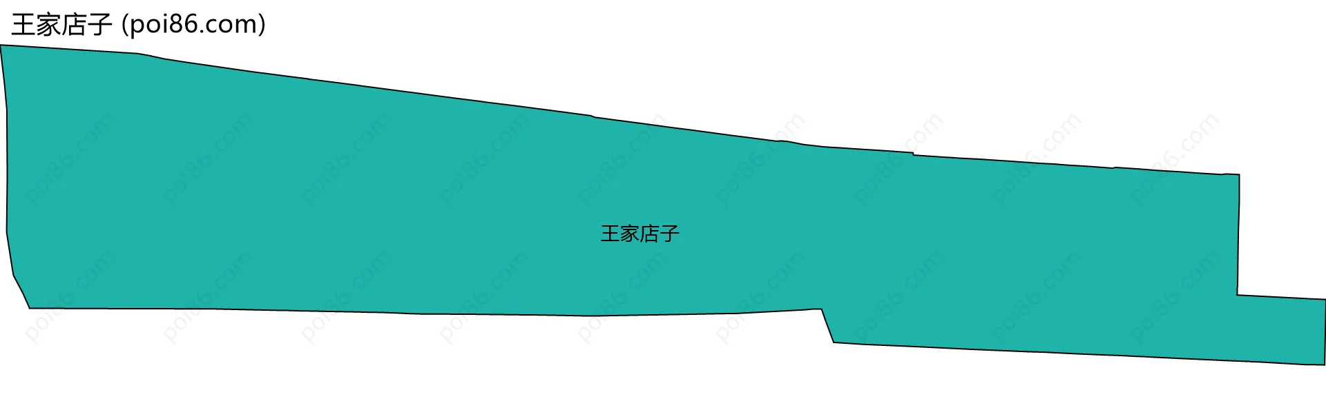 王家店子边界地图