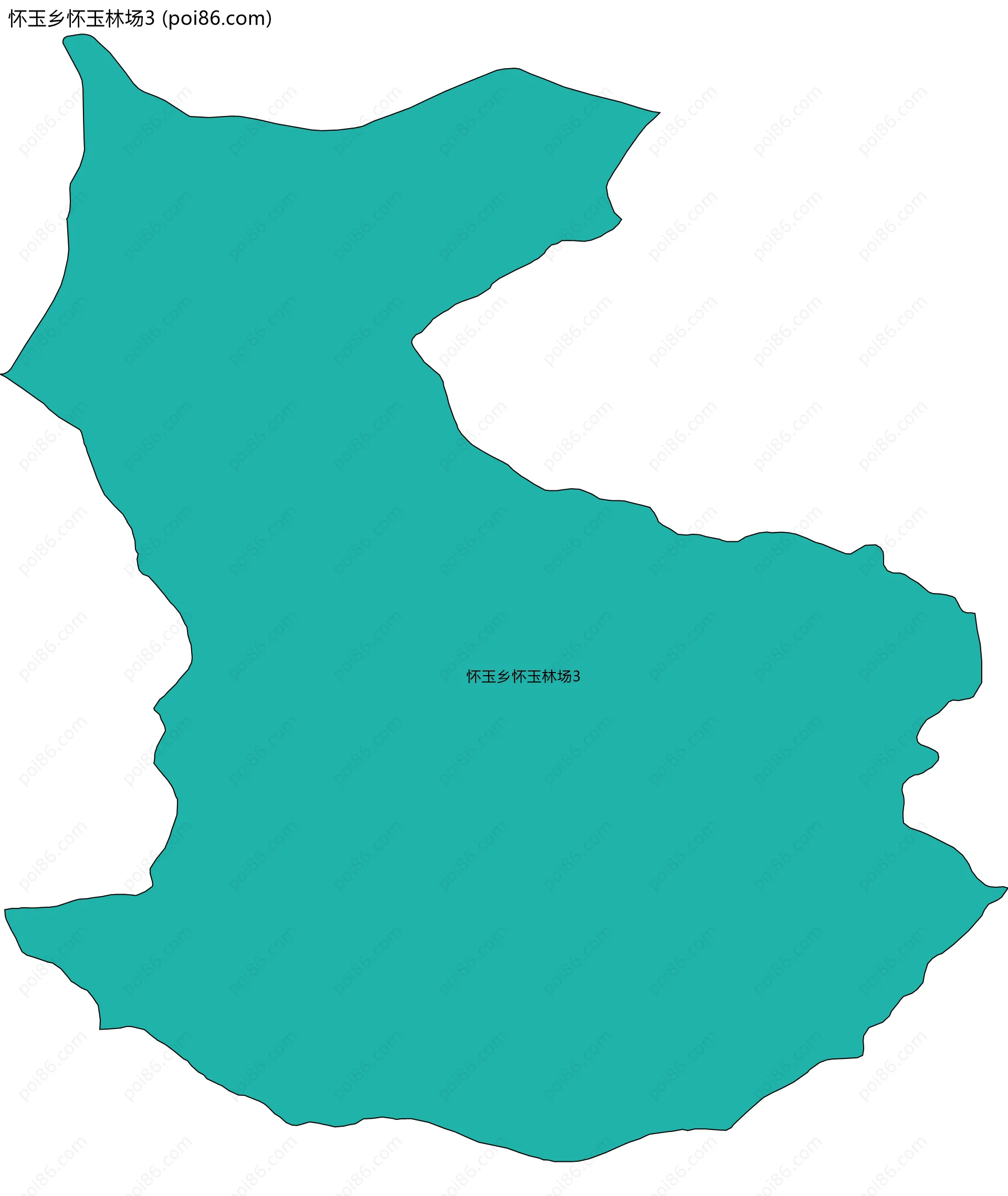 怀玉乡怀玉林场3边界地图