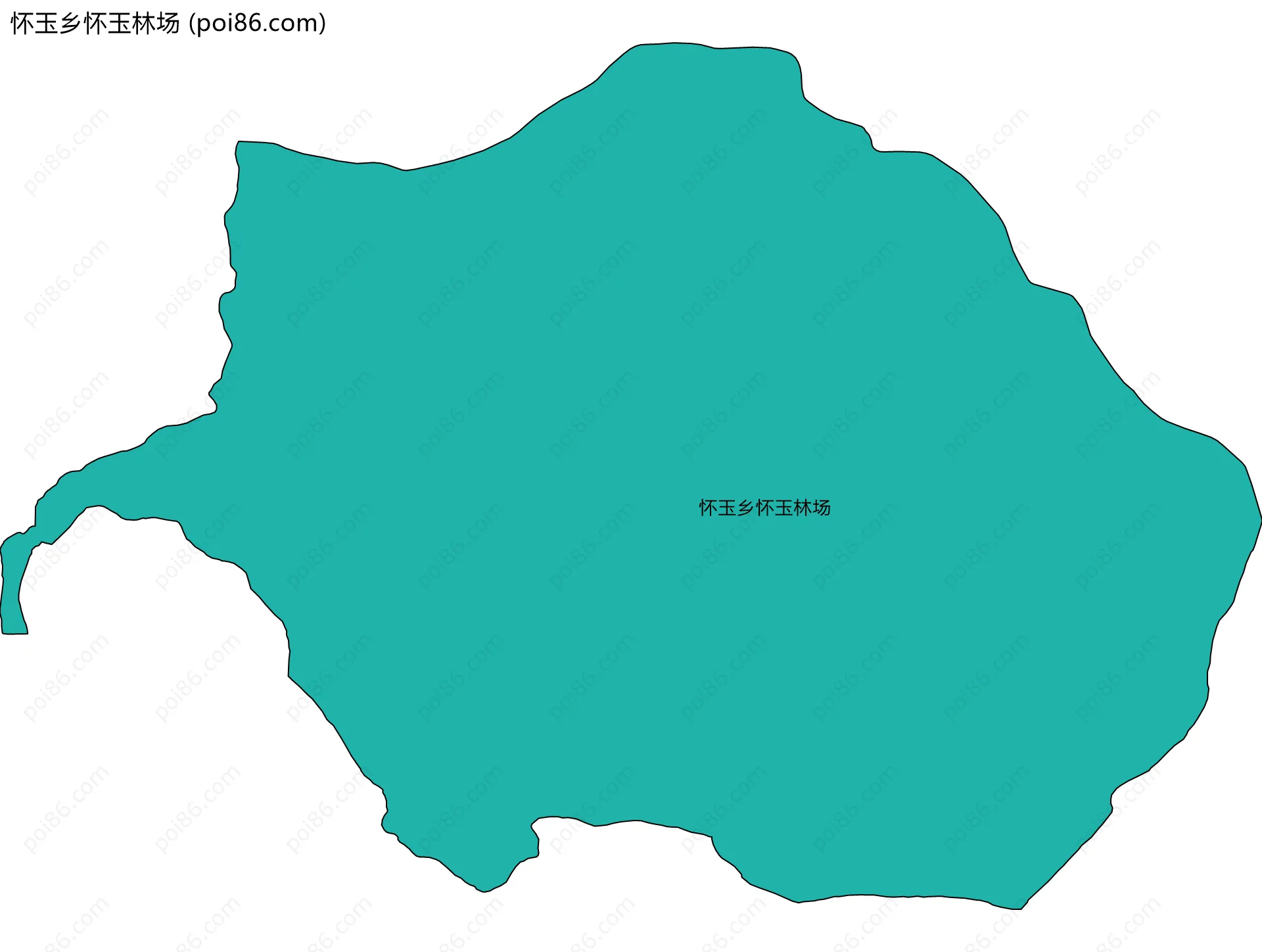 怀玉乡怀玉林场边界地图