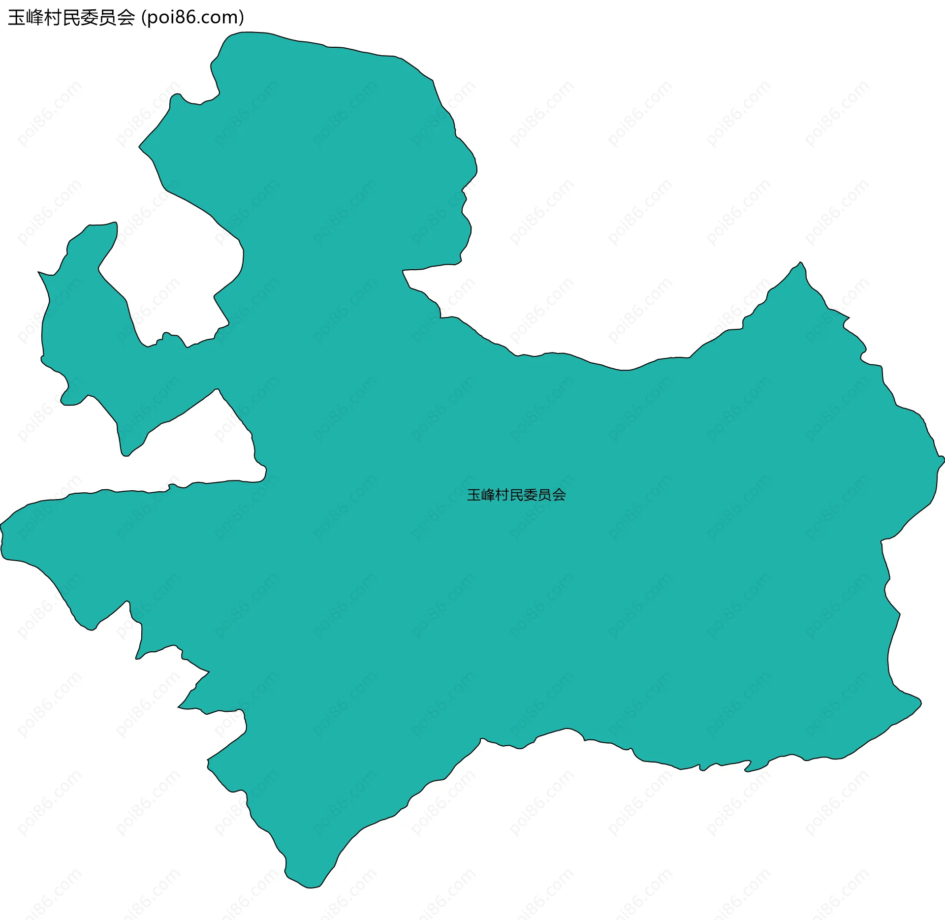 玉峰村民委员会边界地图