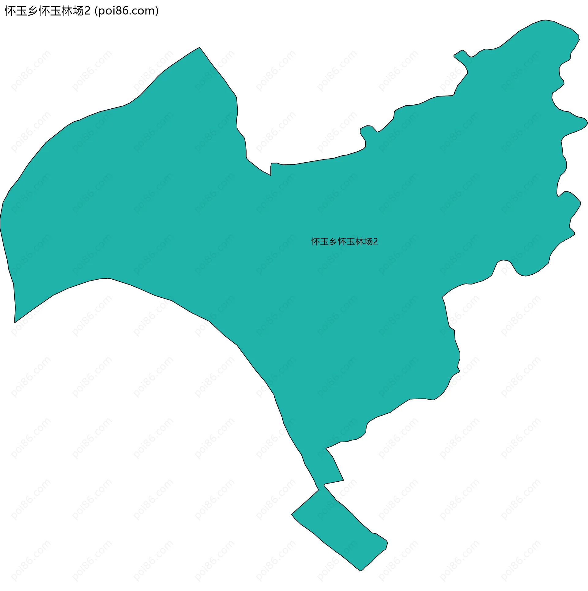 怀玉乡怀玉林场2边界地图