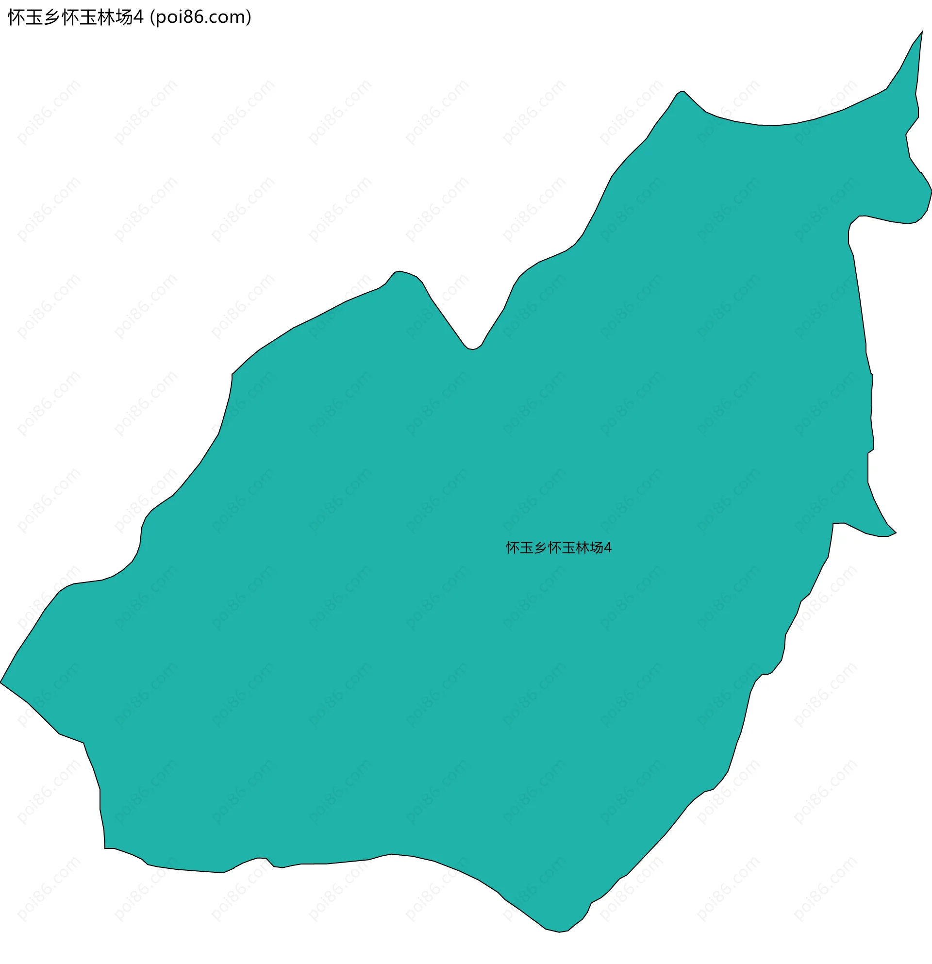 怀玉乡怀玉林场4边界地图