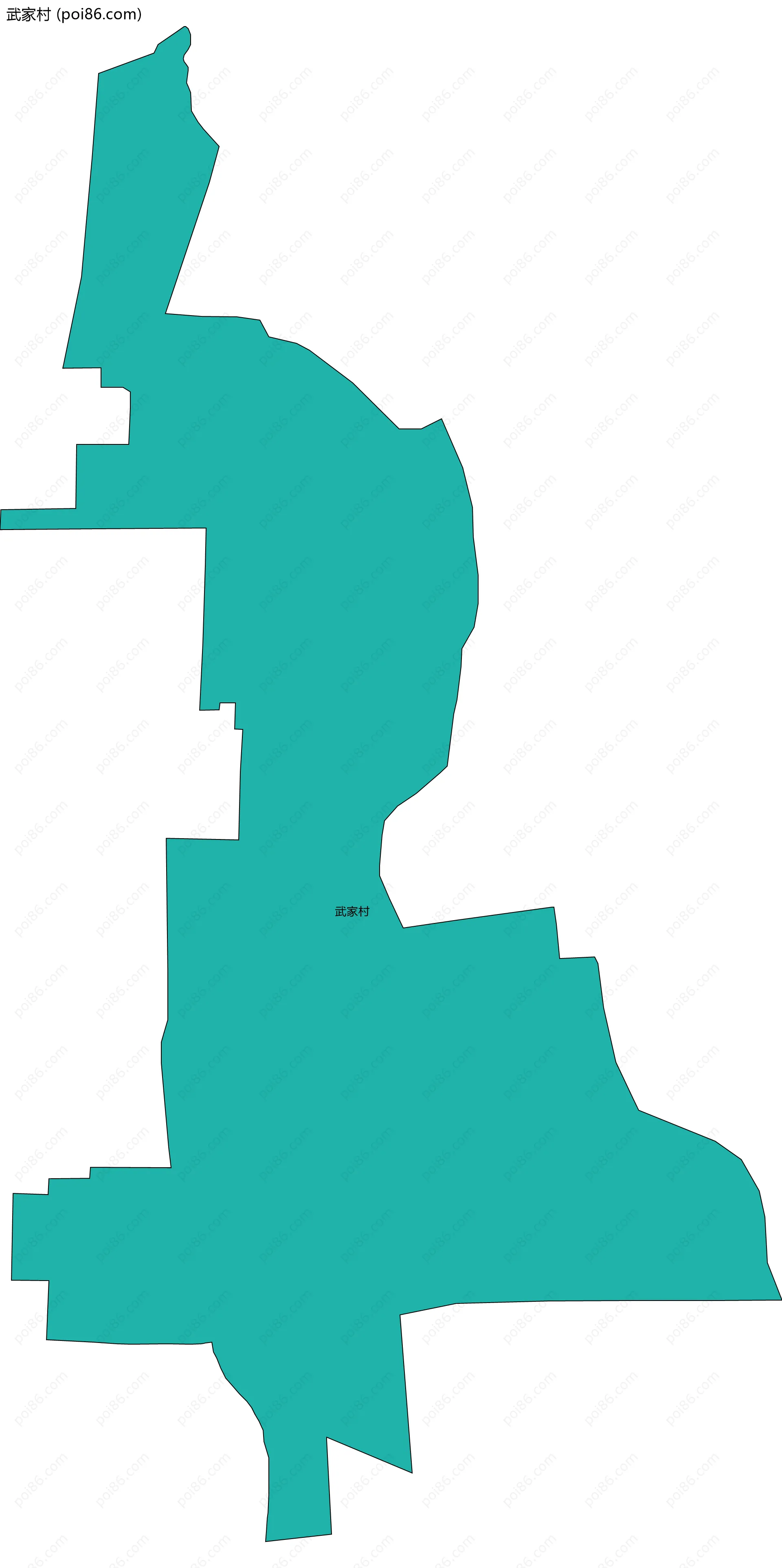 武家村边界地图