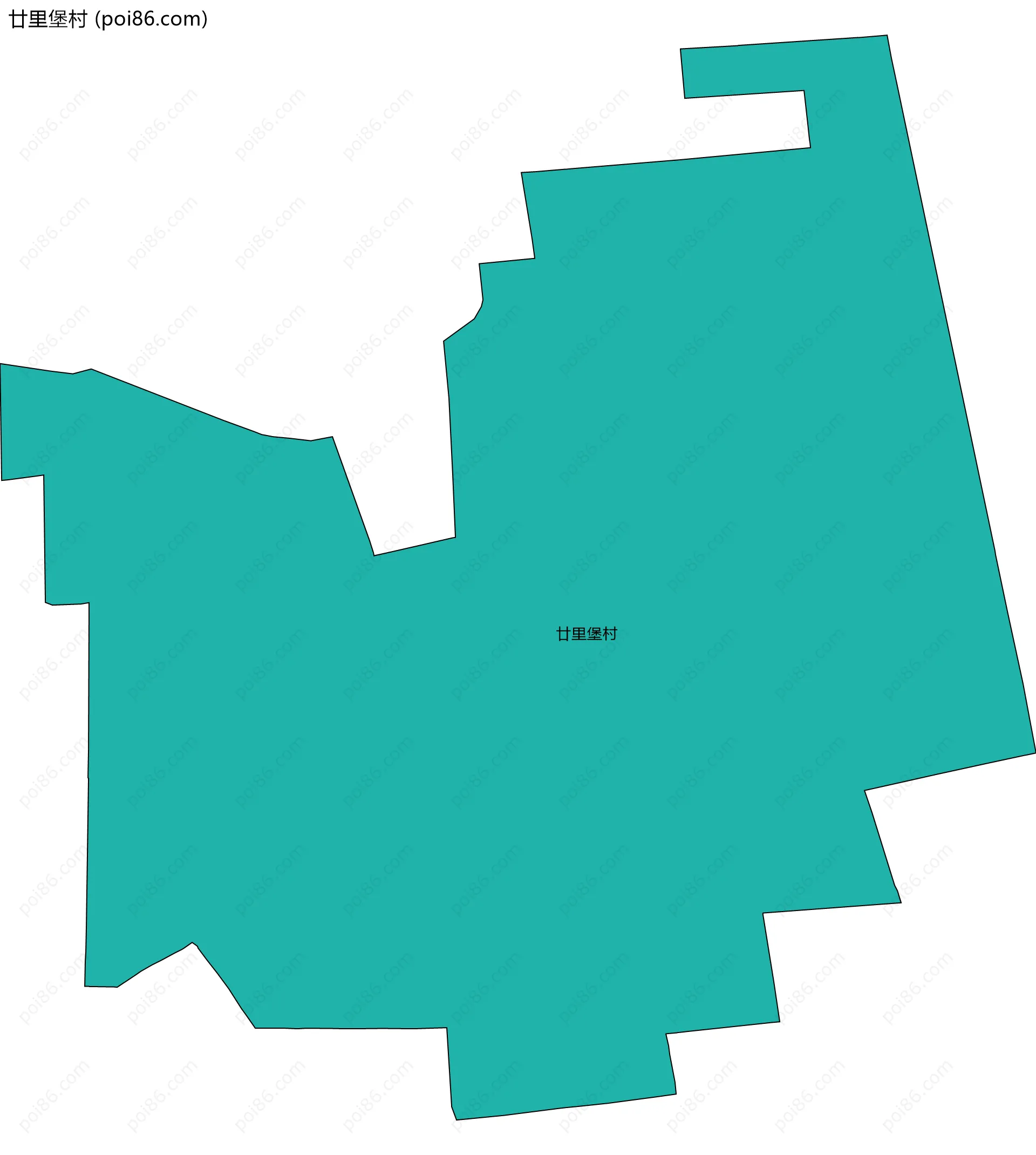 廿里堡村边界地图