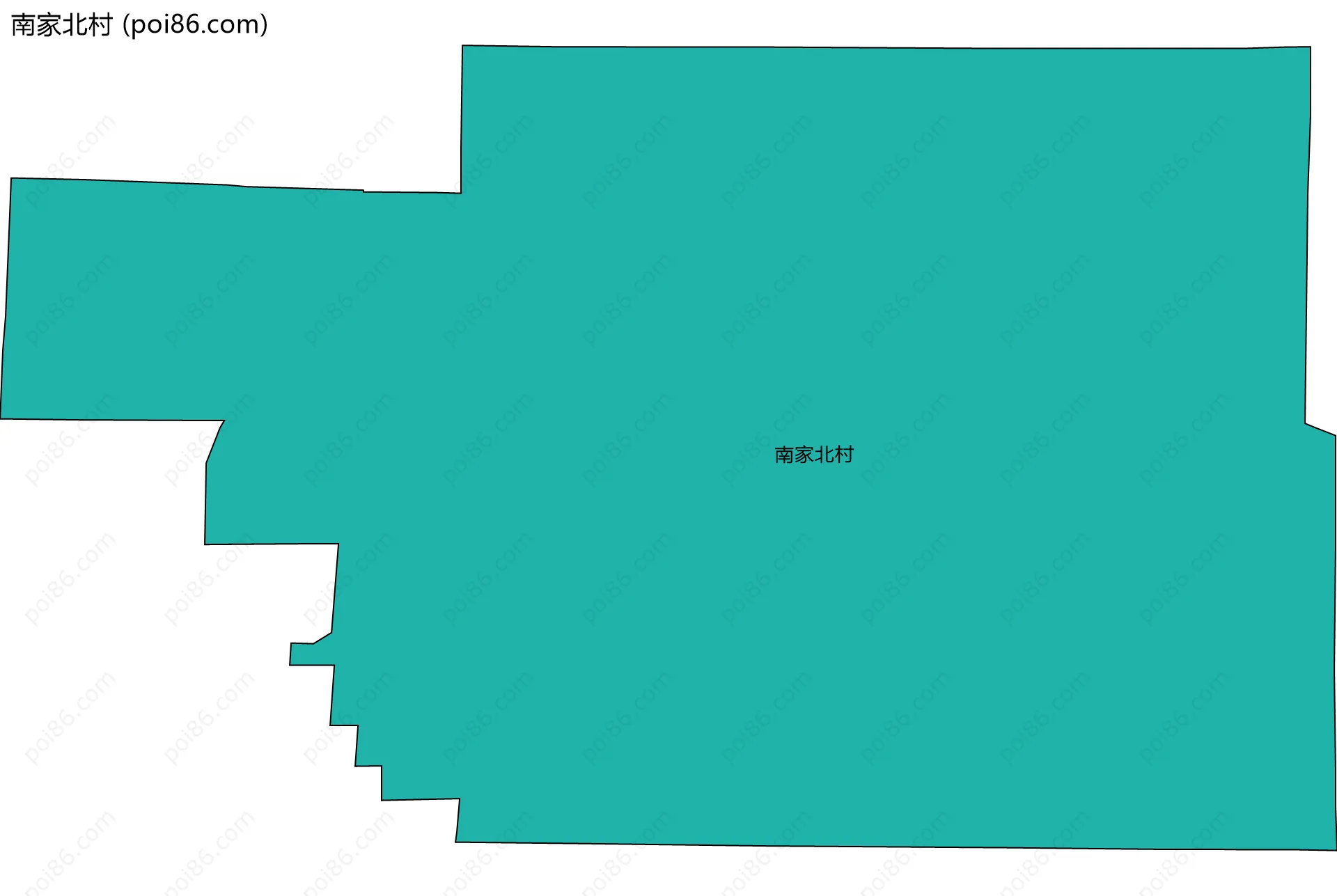 南家北村边界地图