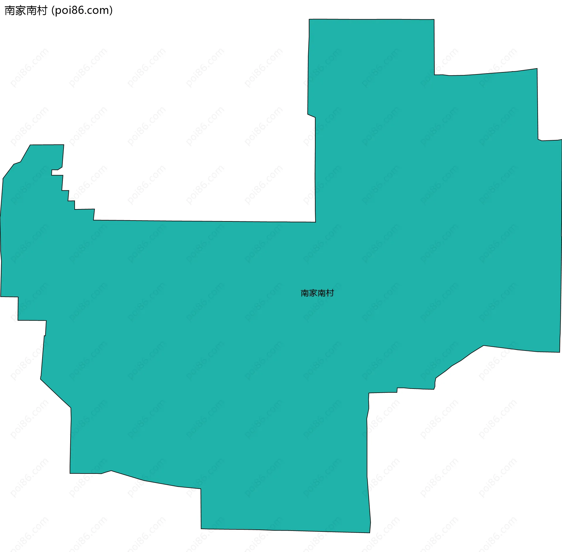 南家南村边界地图