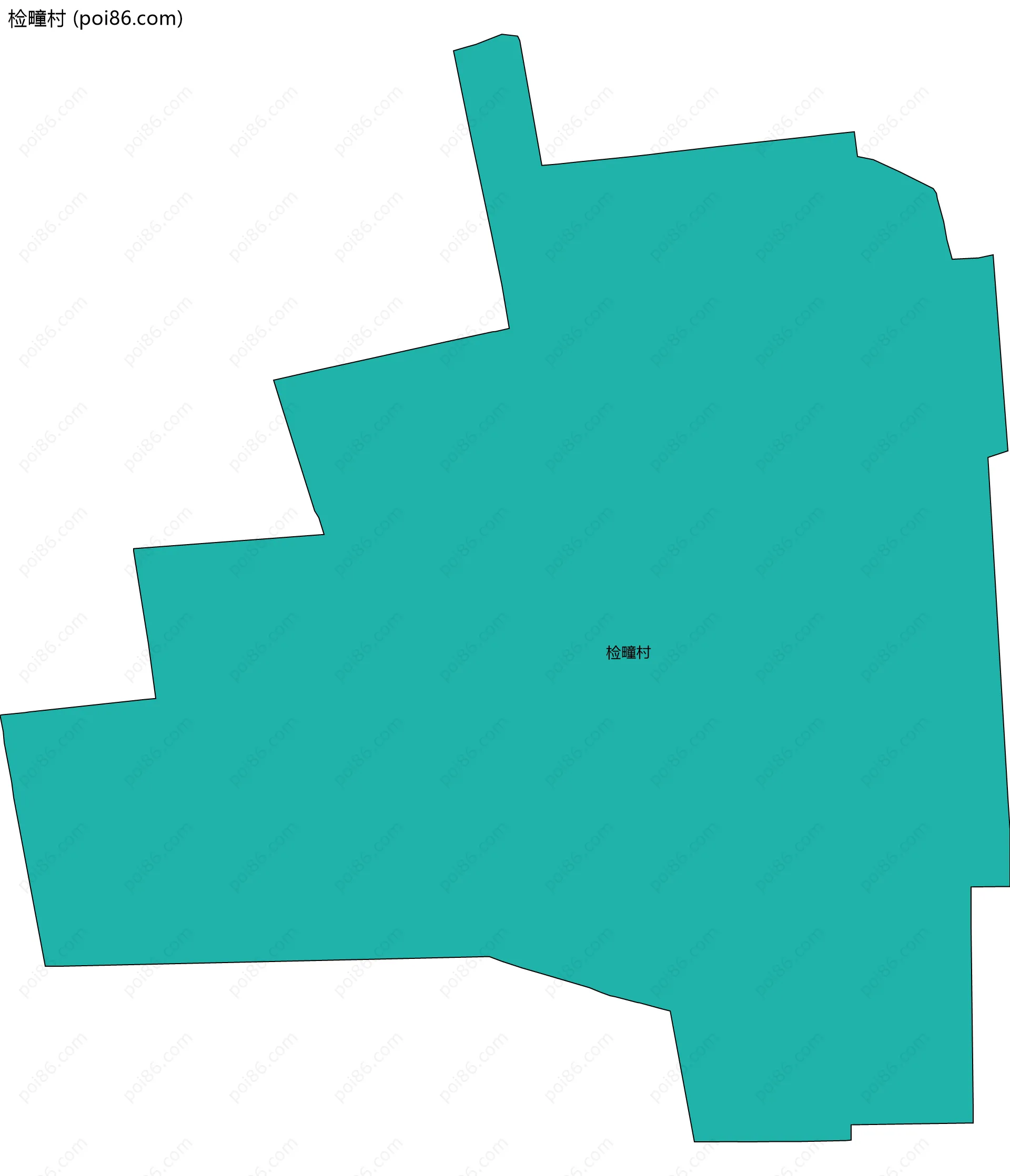 检疃村边界地图