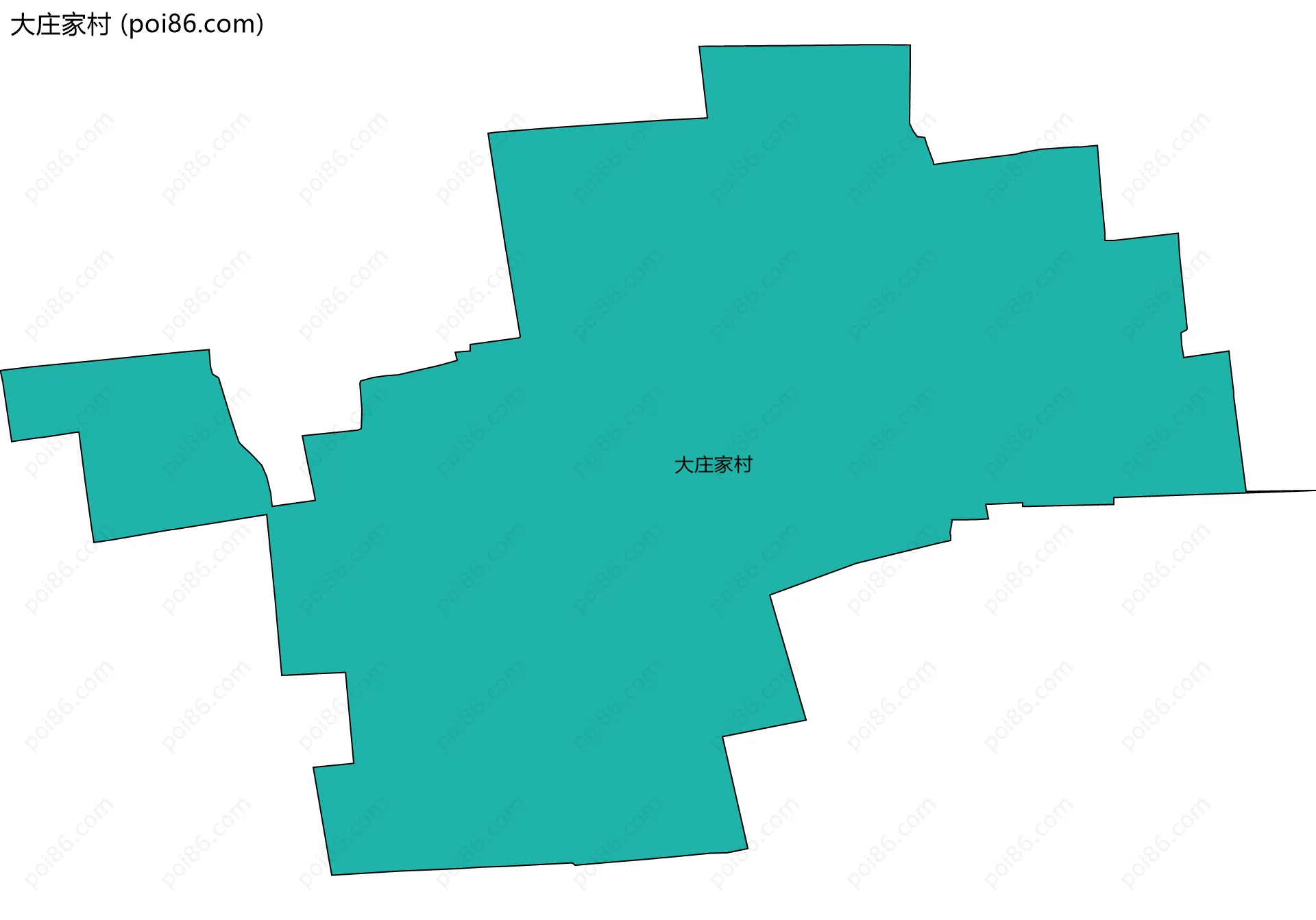 大庄家村边界地图