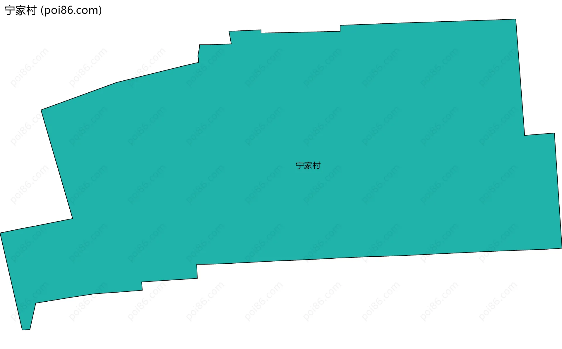 宁家村边界地图