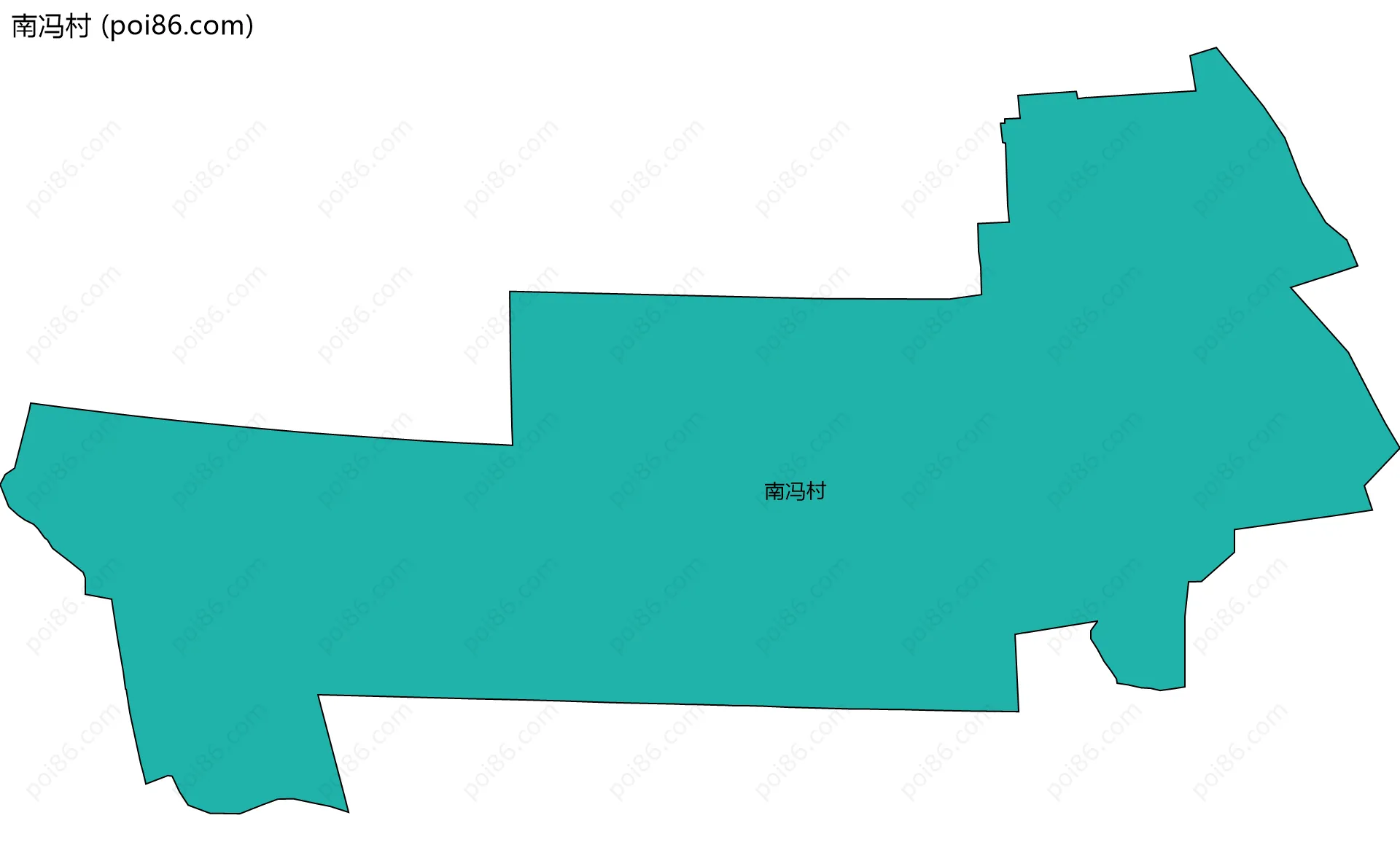 南冯村边界地图