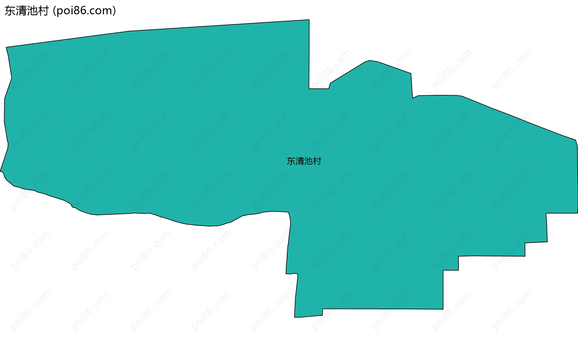 东清池村边界地图