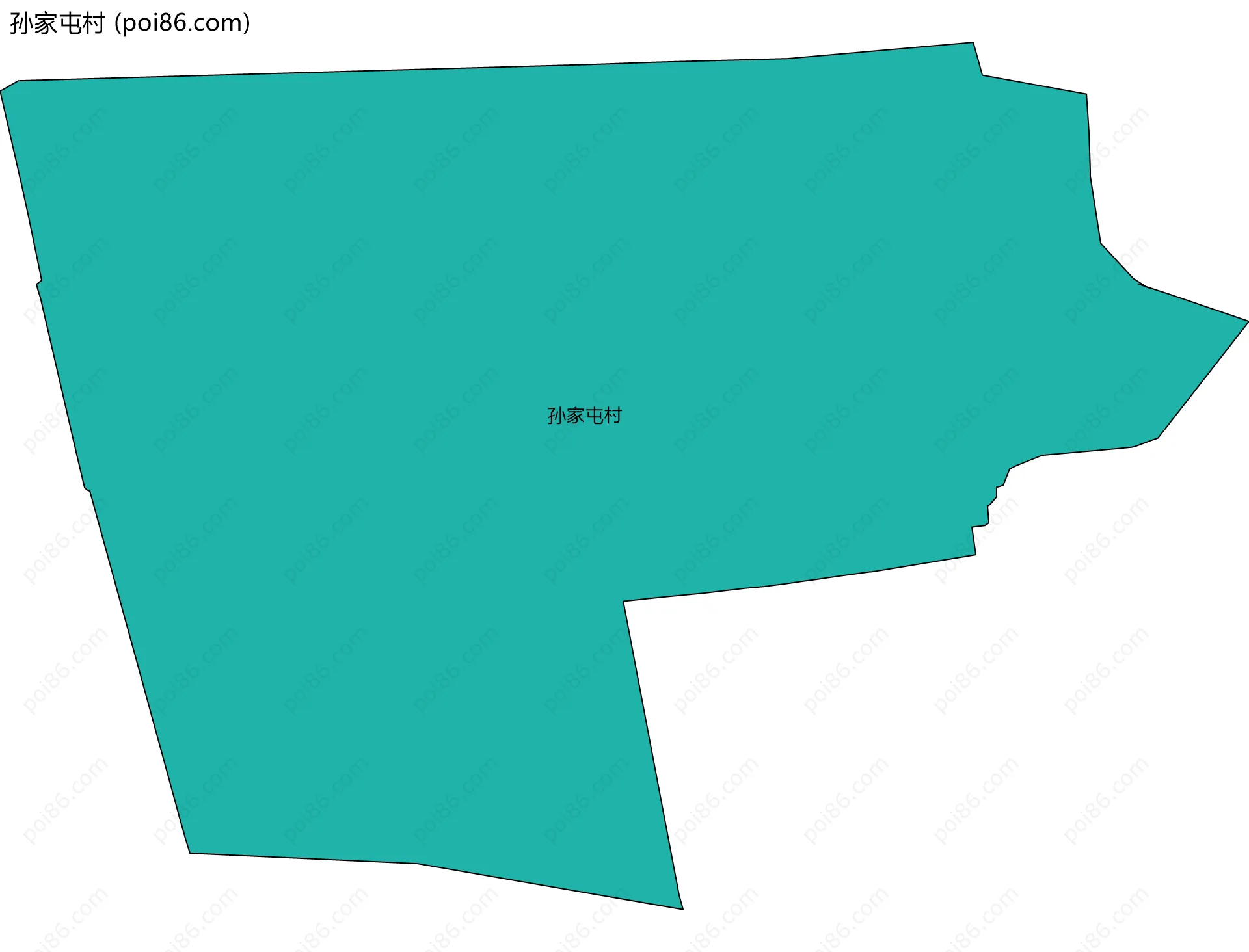 孙家屯村边界地图