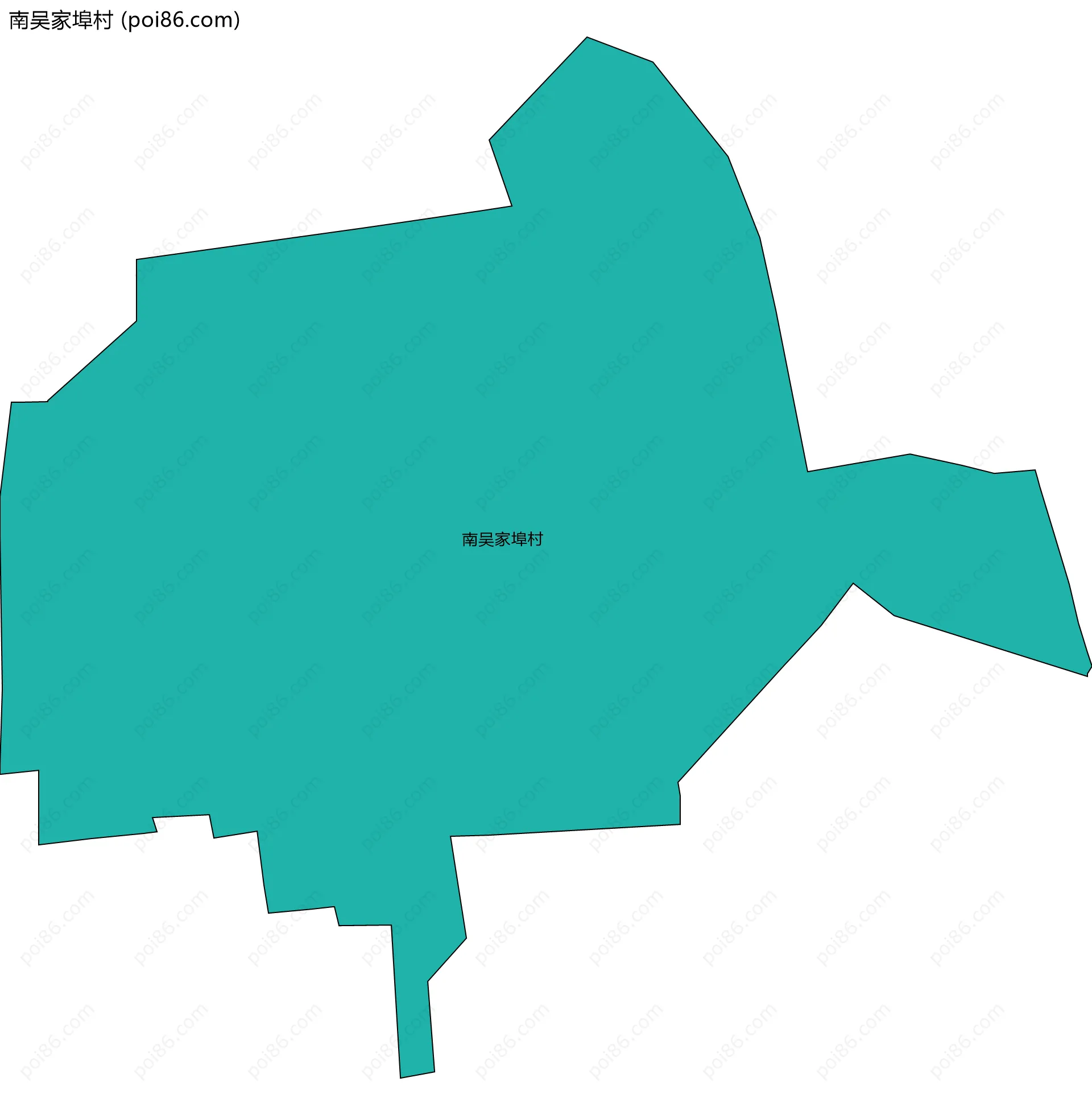 南吴家埠村边界地图