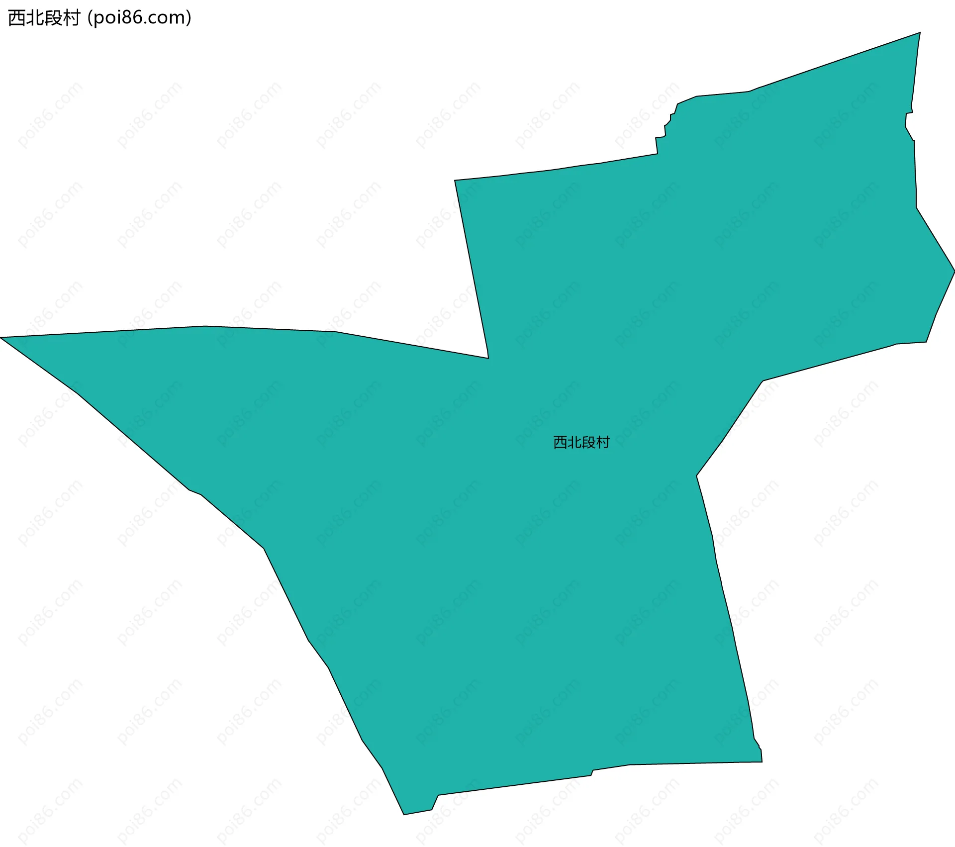 西北段村边界地图