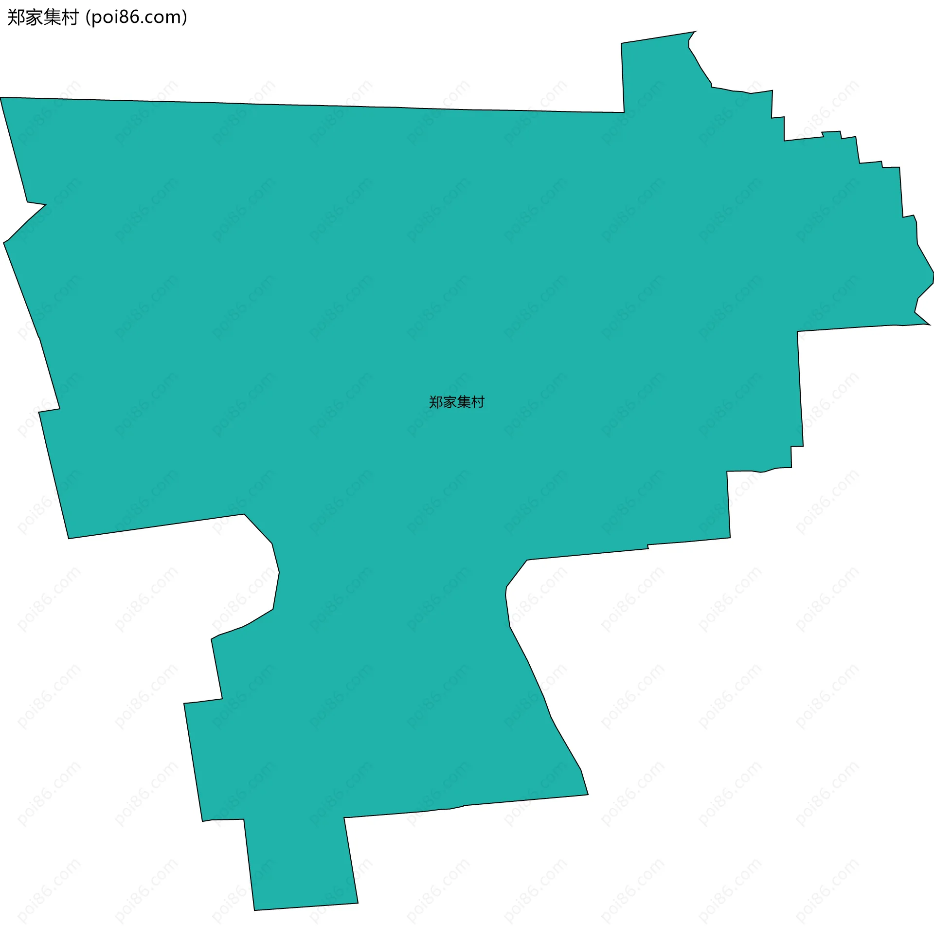 郑家集村边界地图