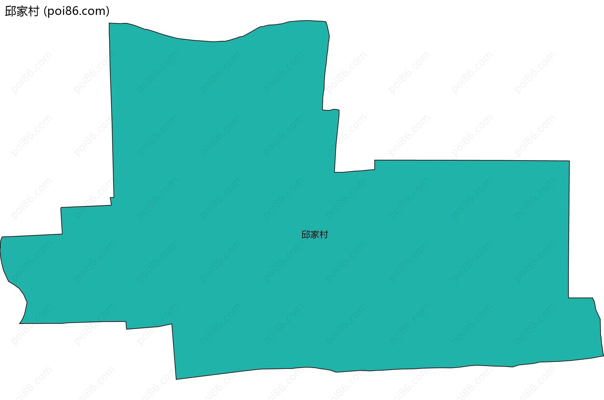 邱家村边界地图