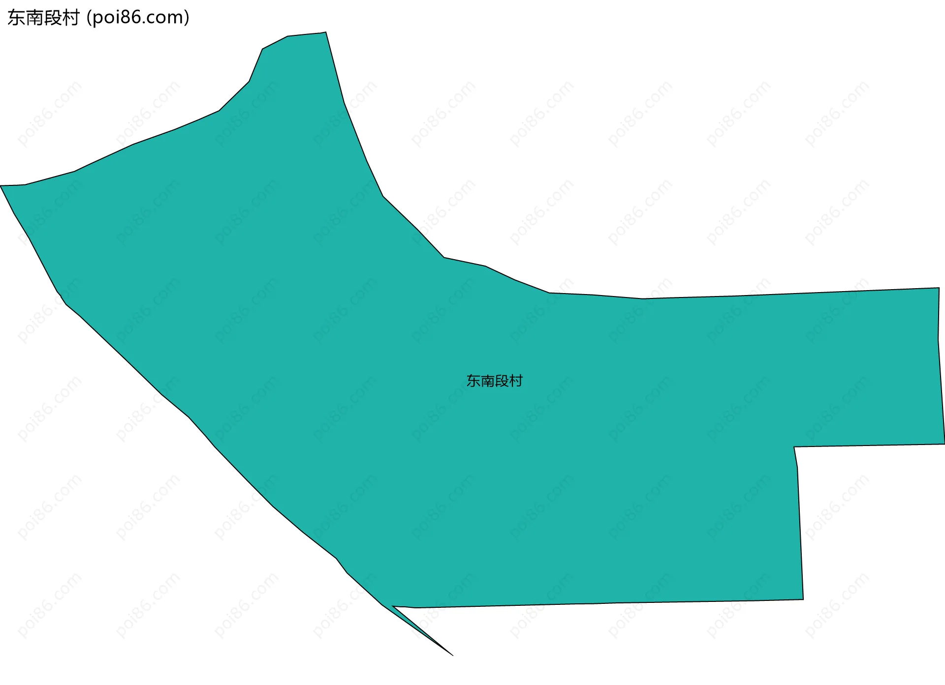 东南段村边界地图