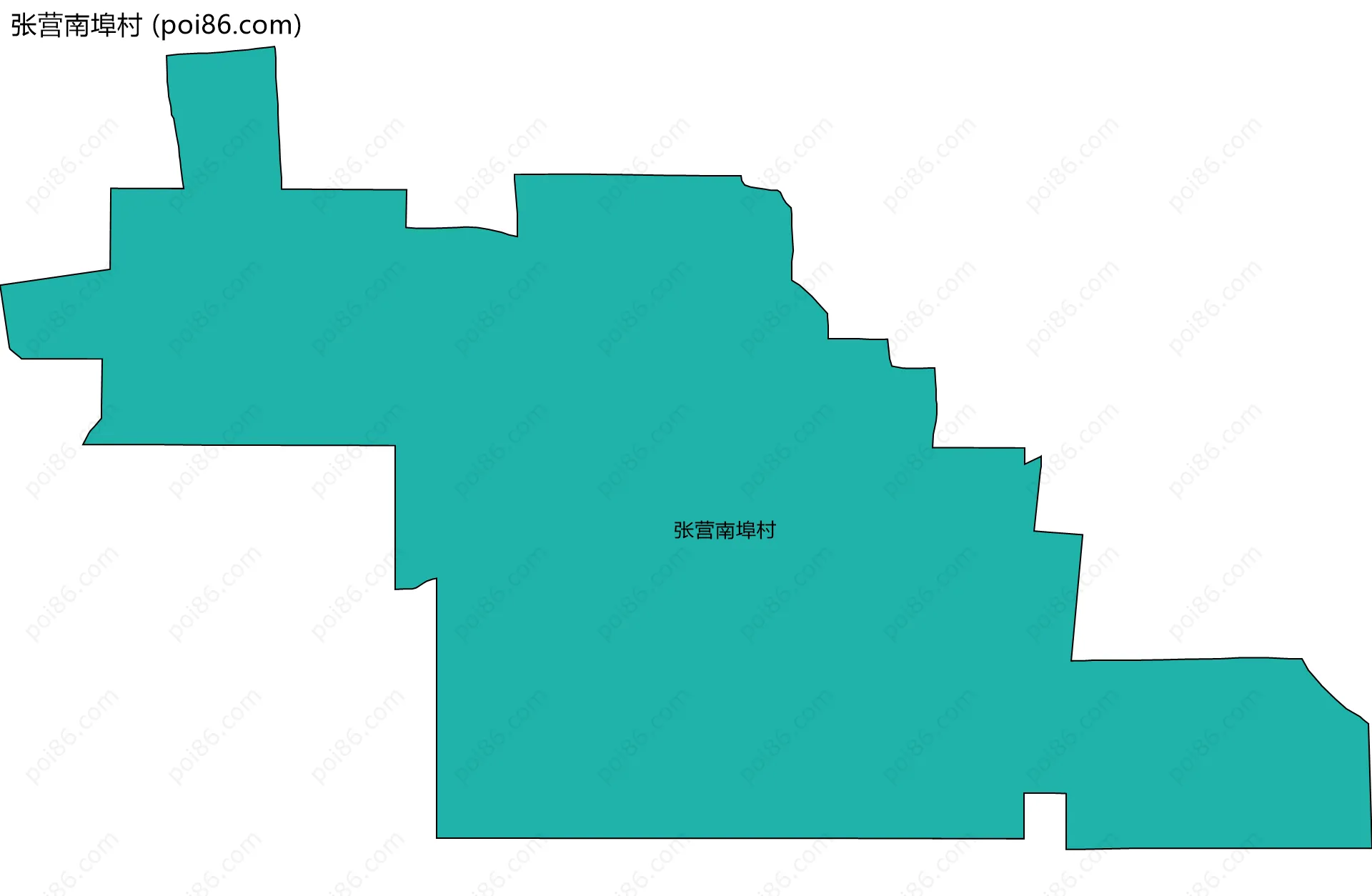 张营南埠村边界地图
