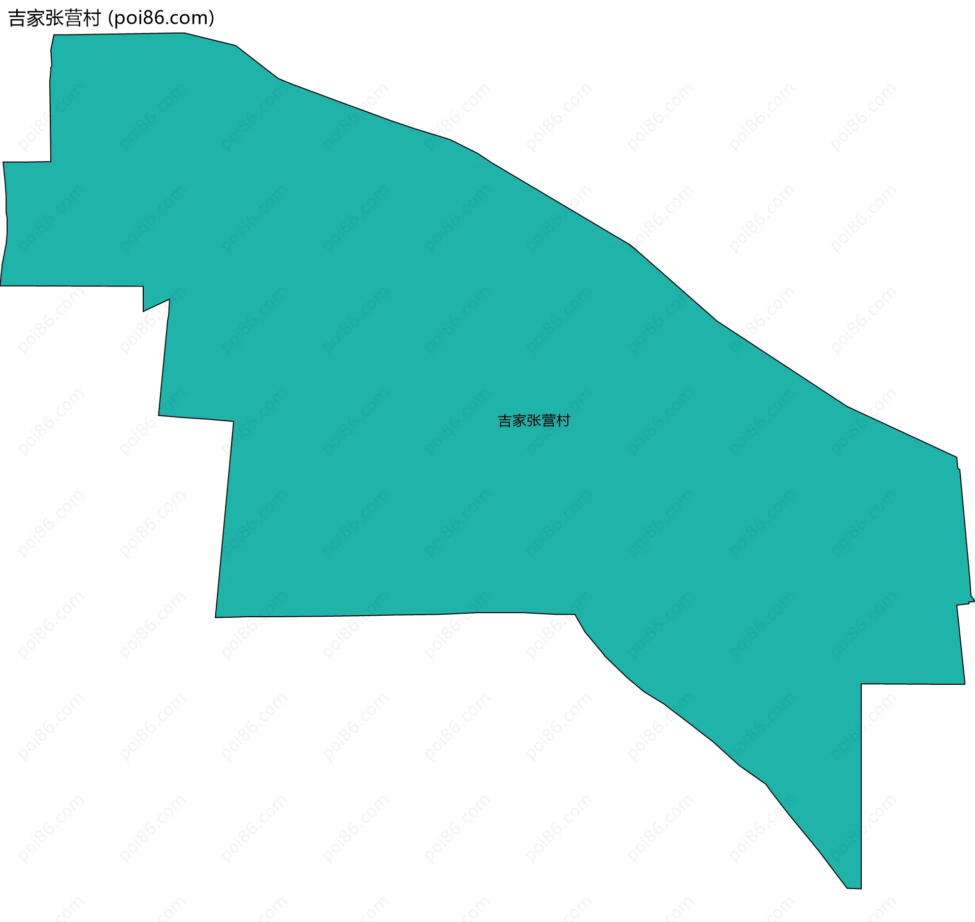 吉家张营村边界地图