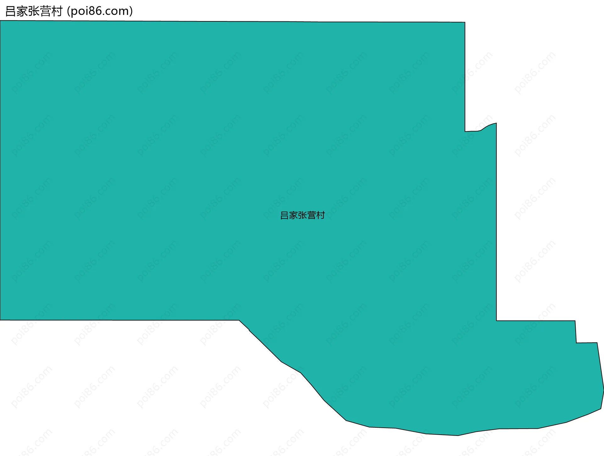 吕家张营村边界地图