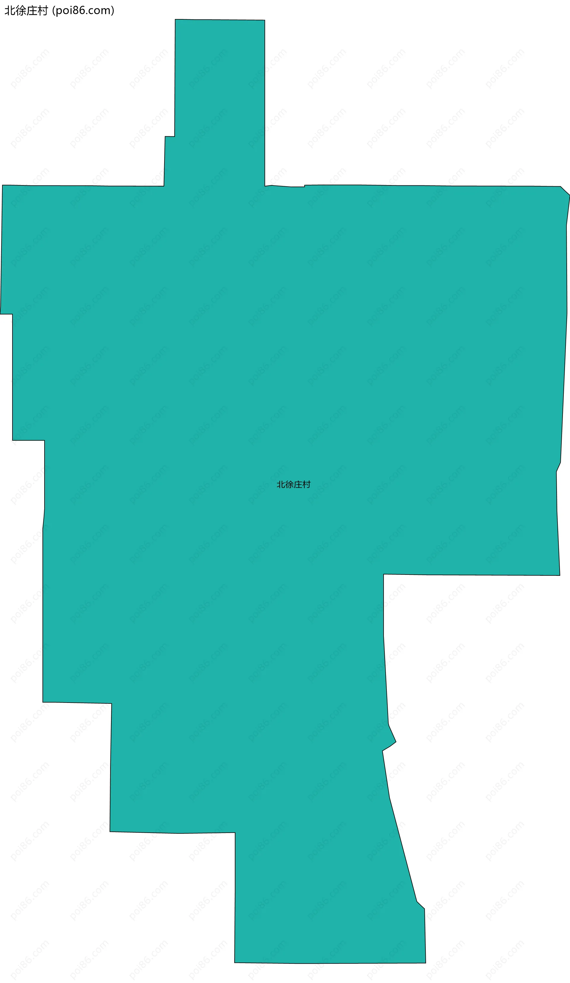 北徐庄村边界地图