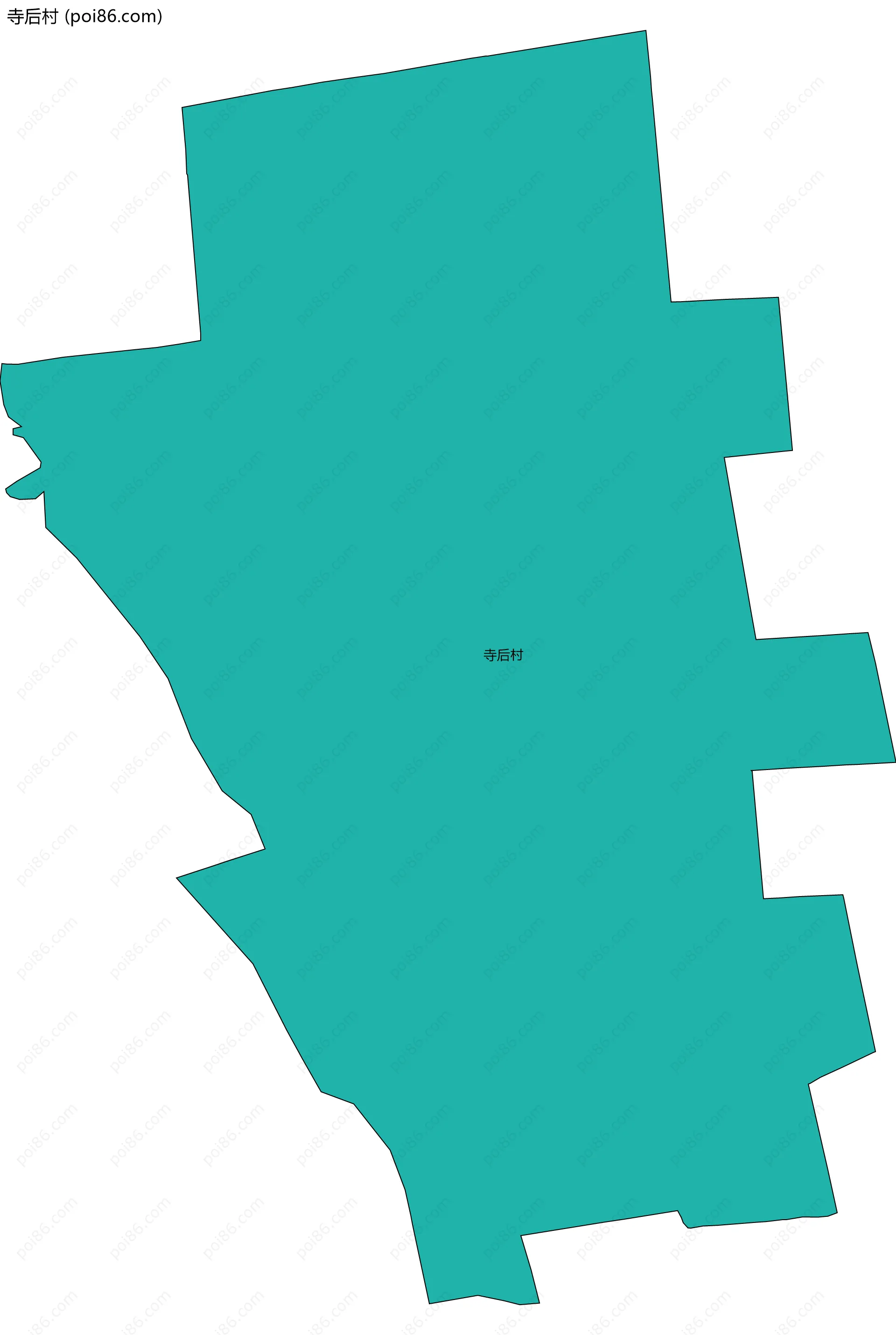 寺后村边界地图