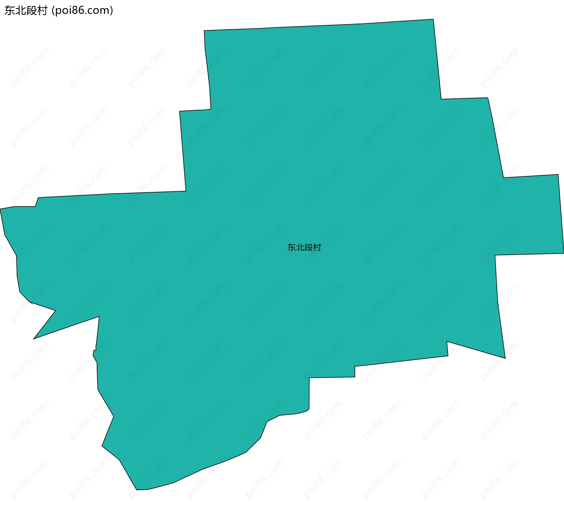 东北段村边界地图