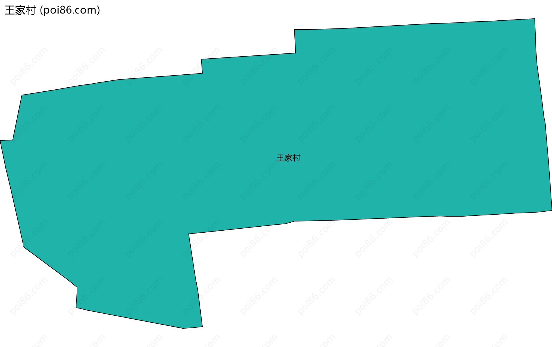 王家村边界地图