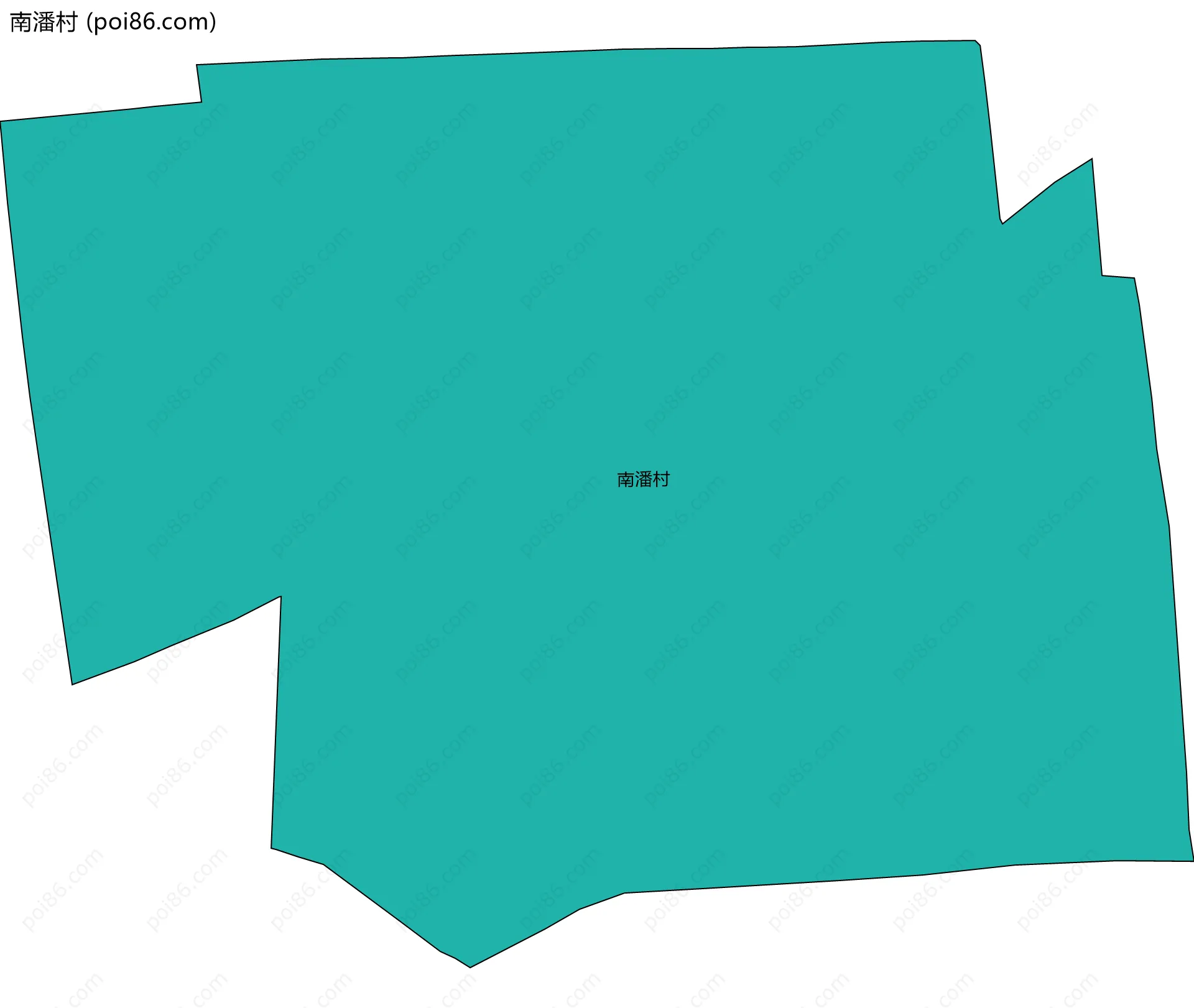 南潘村边界地图
