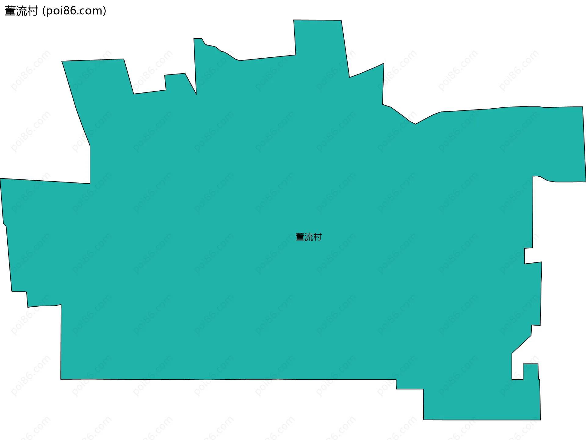 董流村边界地图