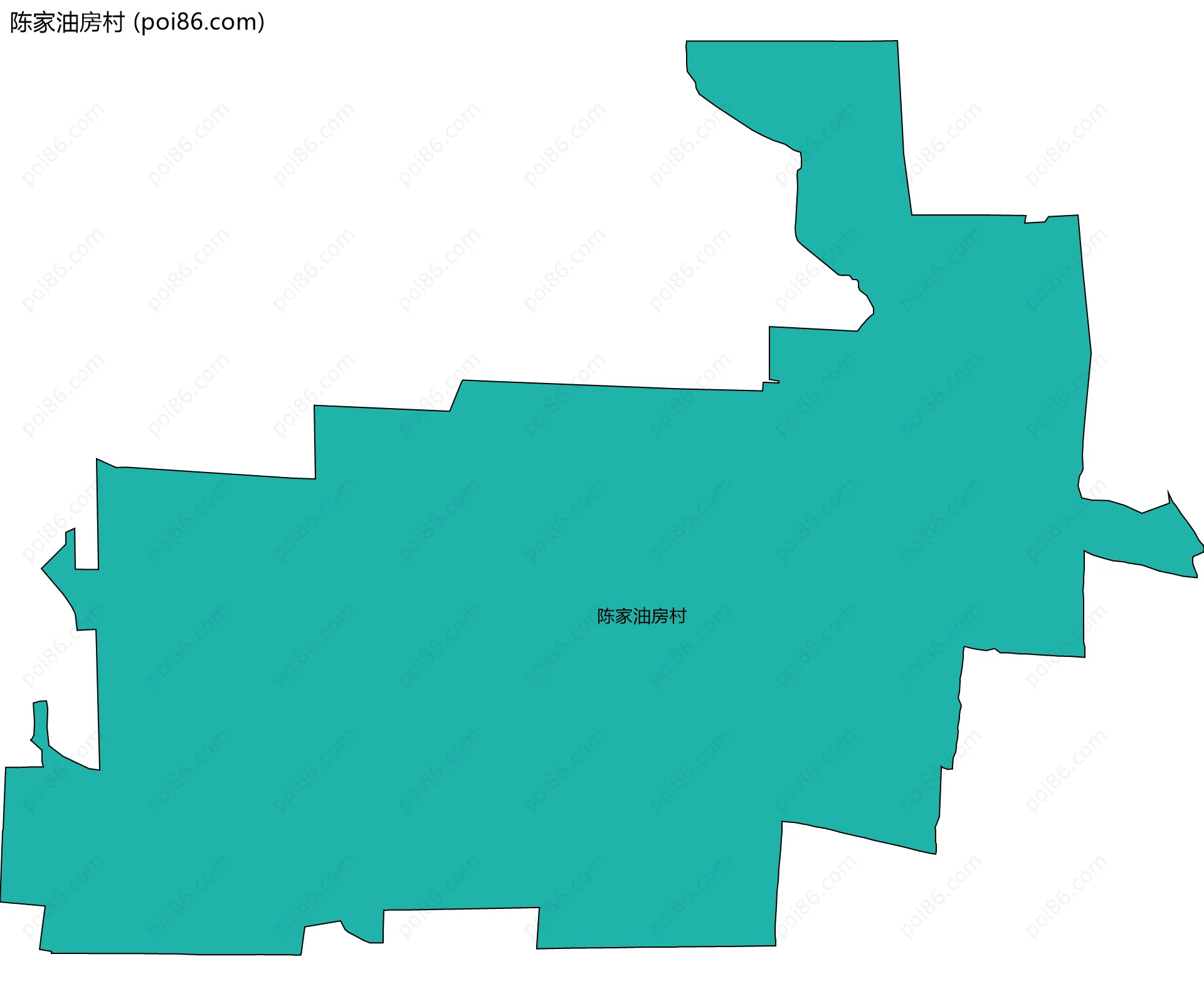 陈家油房村边界地图