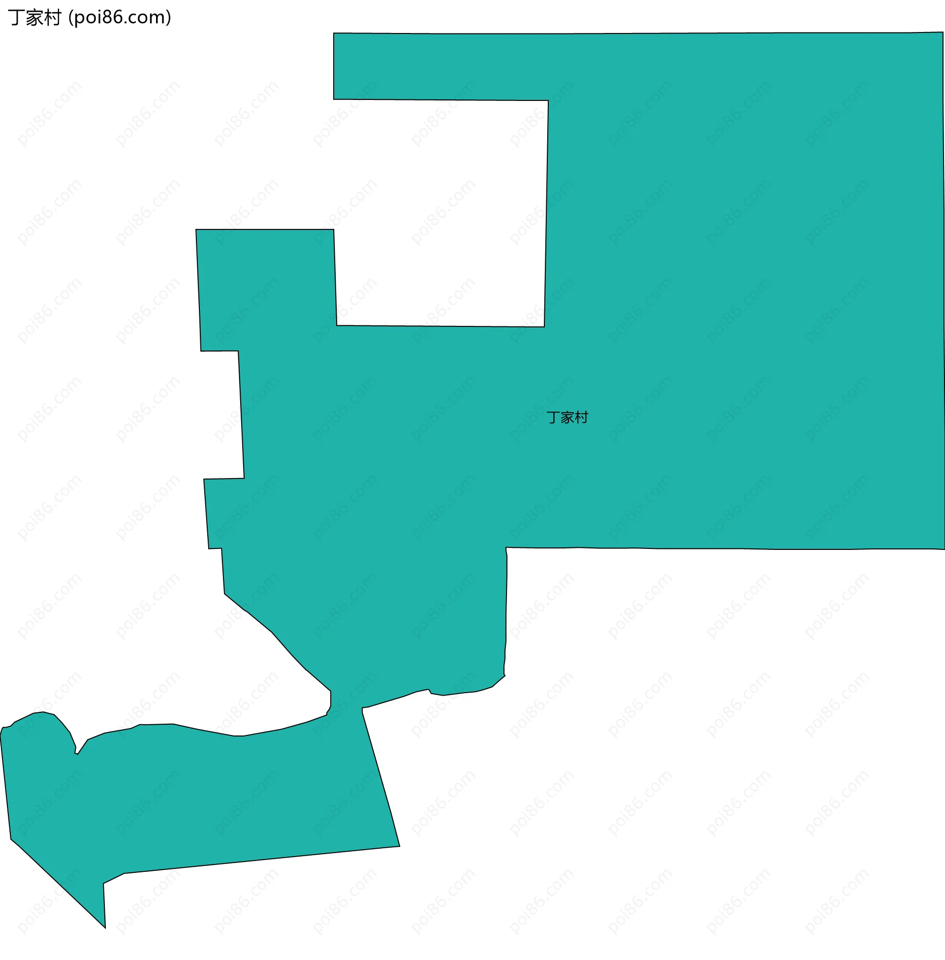 丁家村边界地图