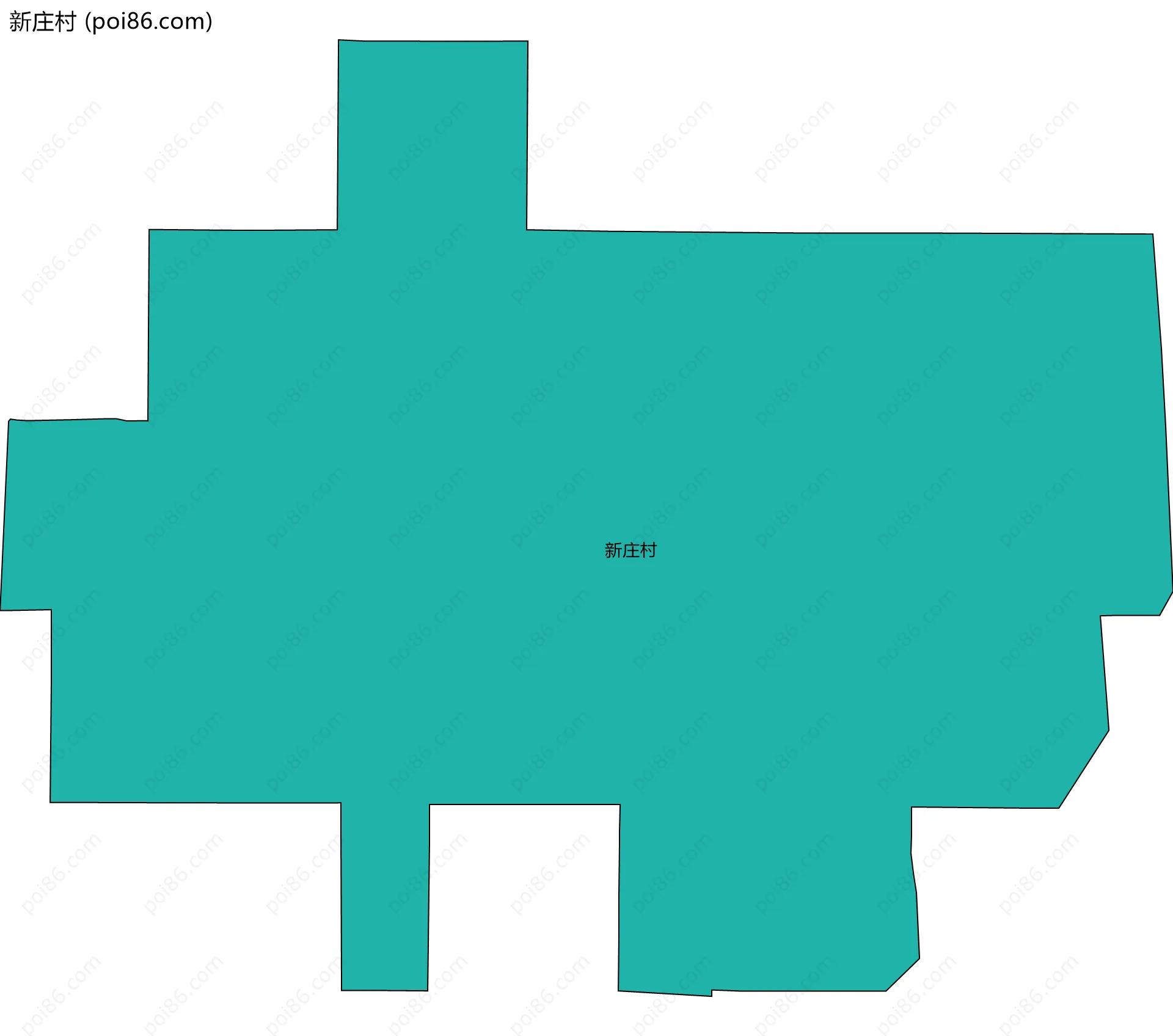 新庄村边界地图