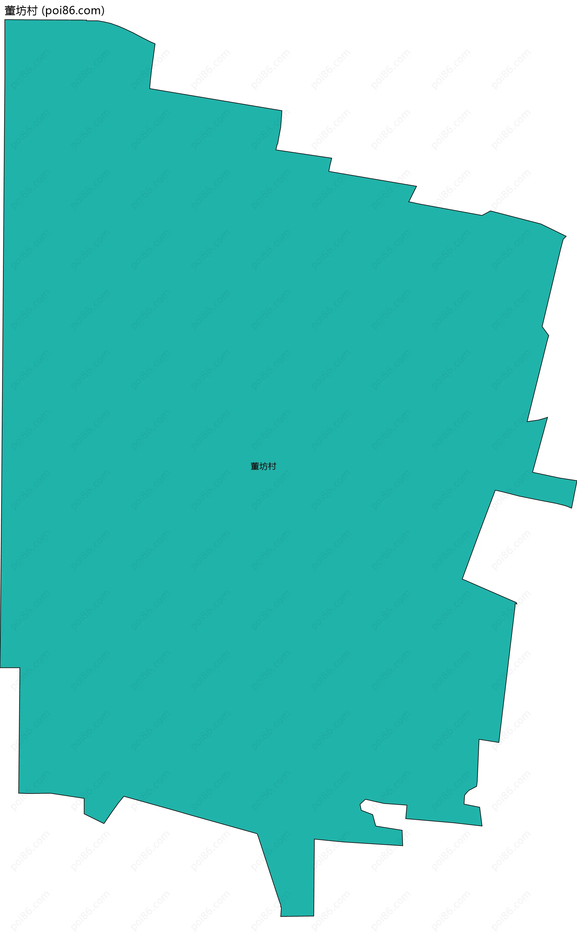 董坊村边界地图