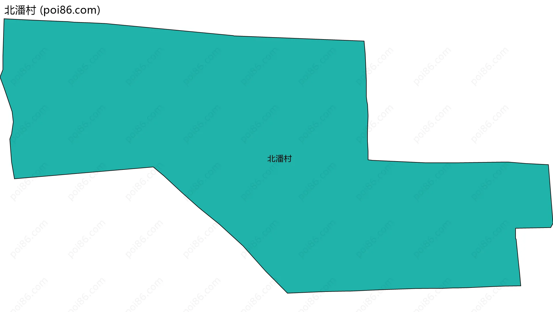 北潘村边界地图