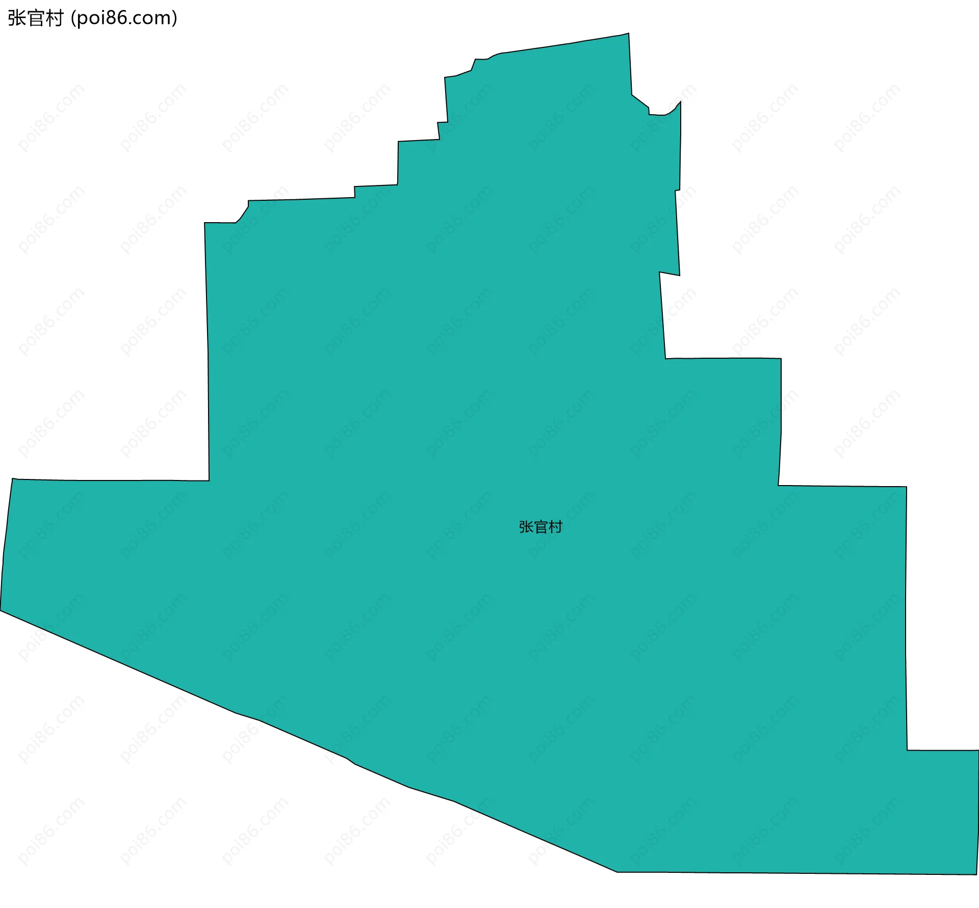 张官村边界地图
