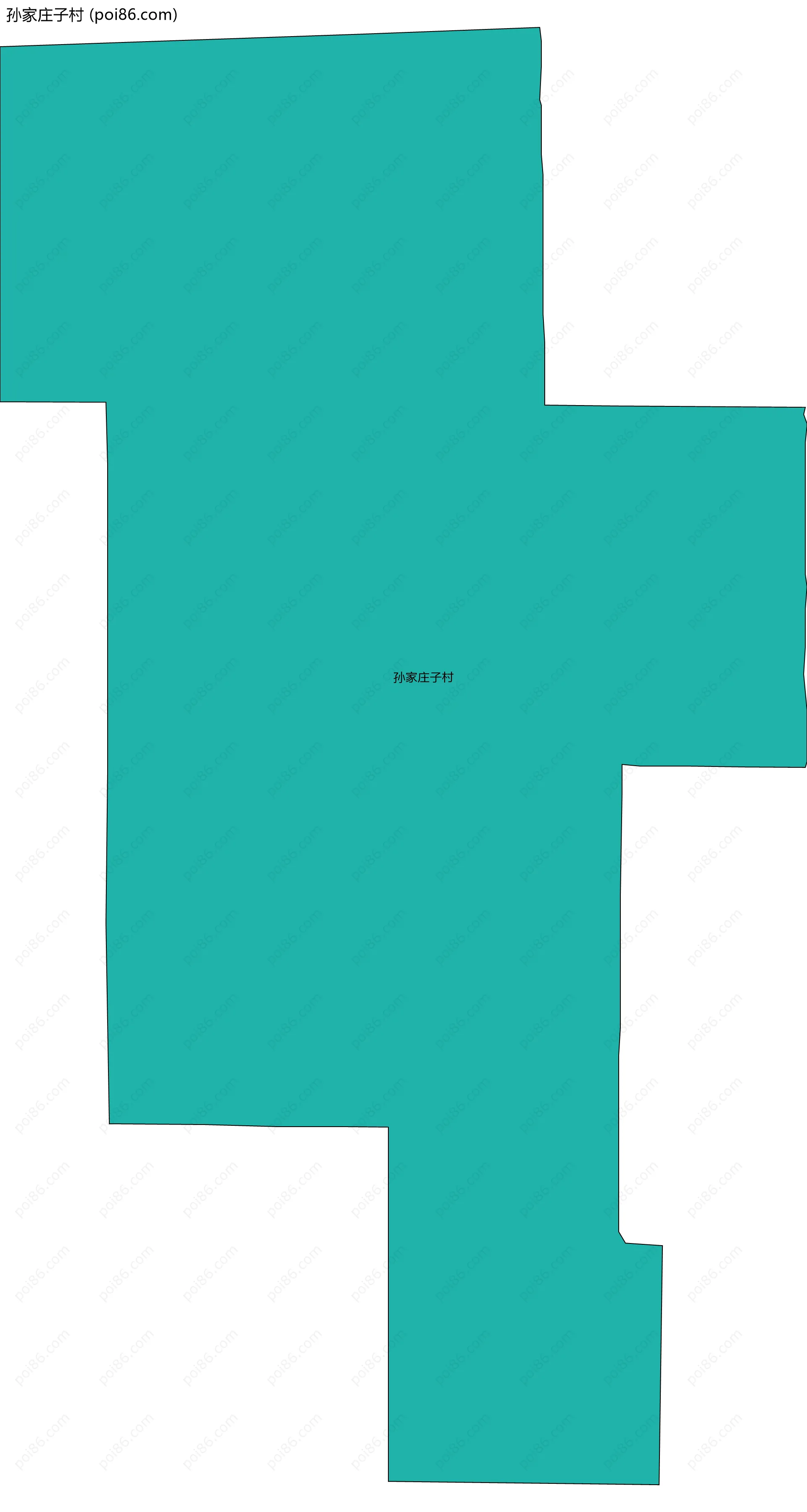 孙家庄子村边界地图