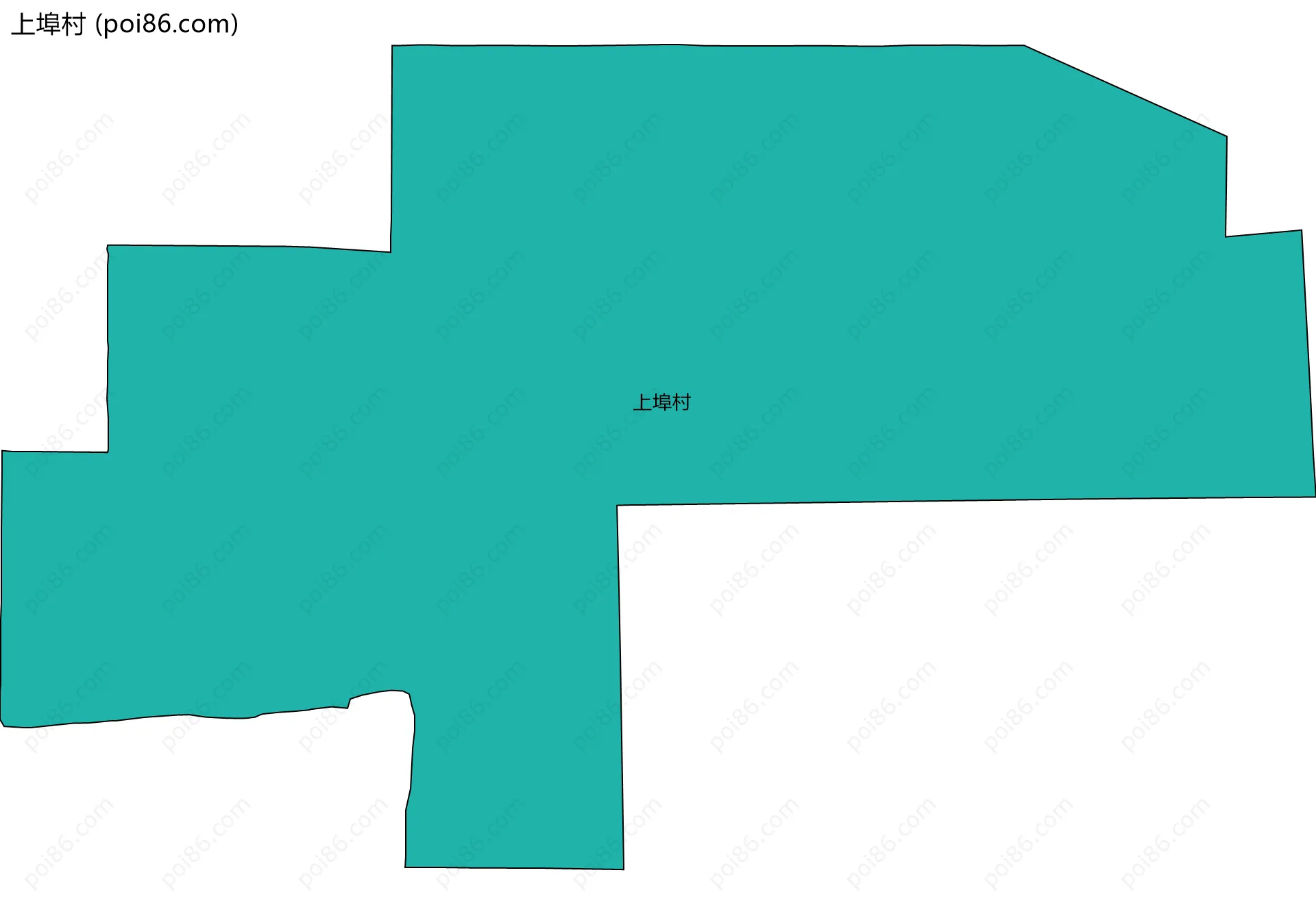上埠村边界地图
