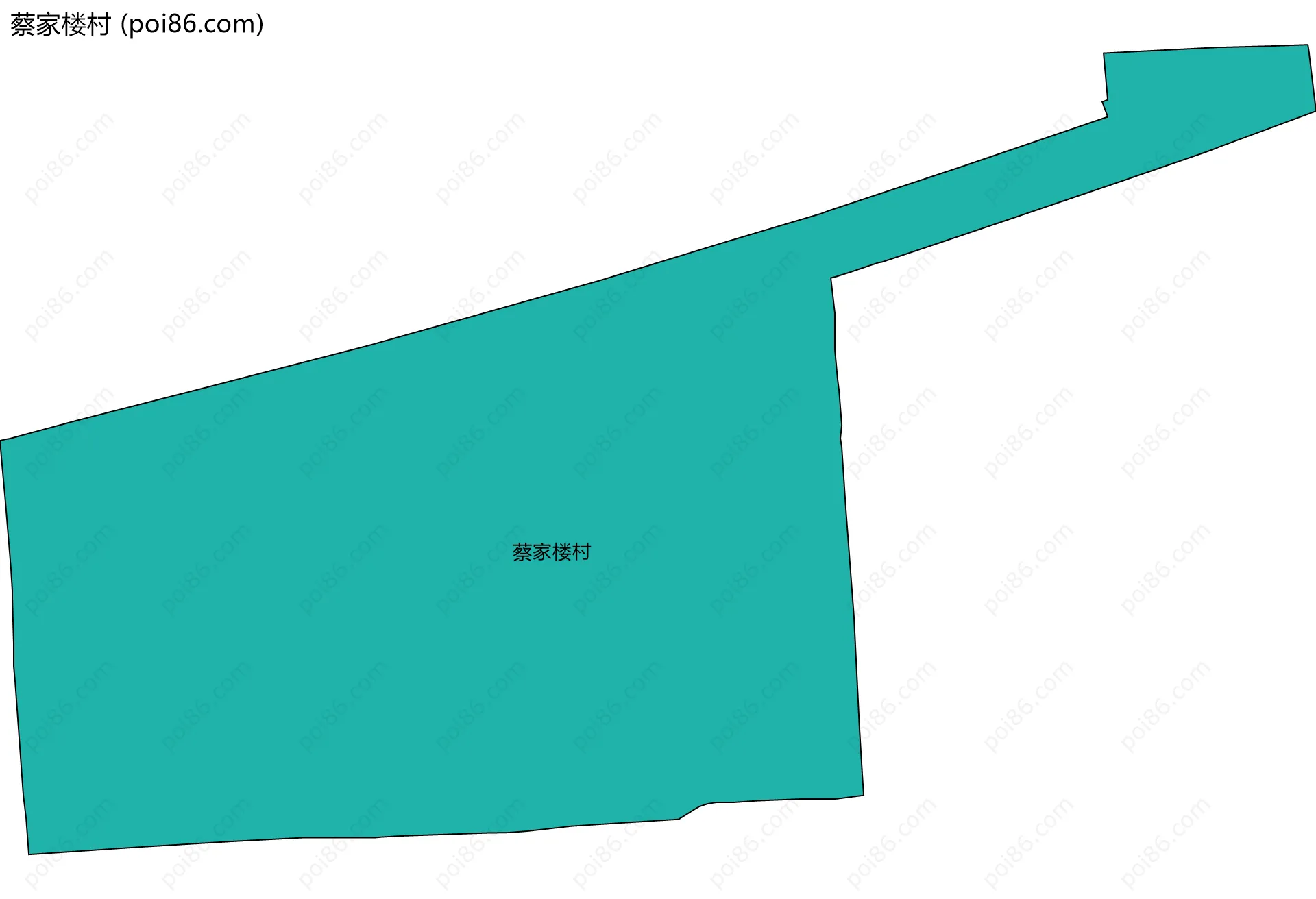 蔡家楼村边界地图