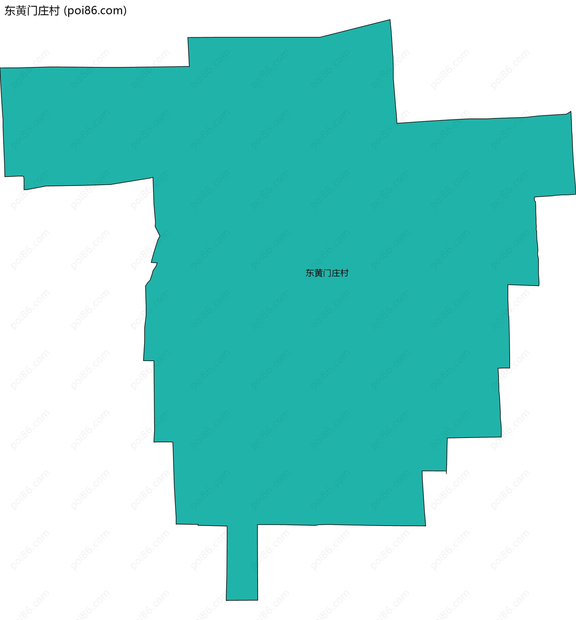 东黄门庄村边界地图