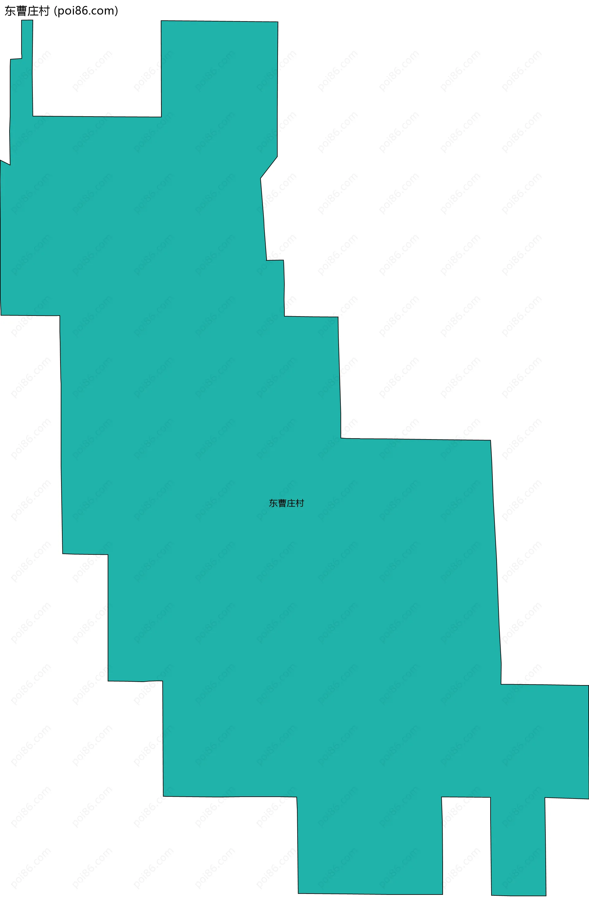 东曹庄村边界地图