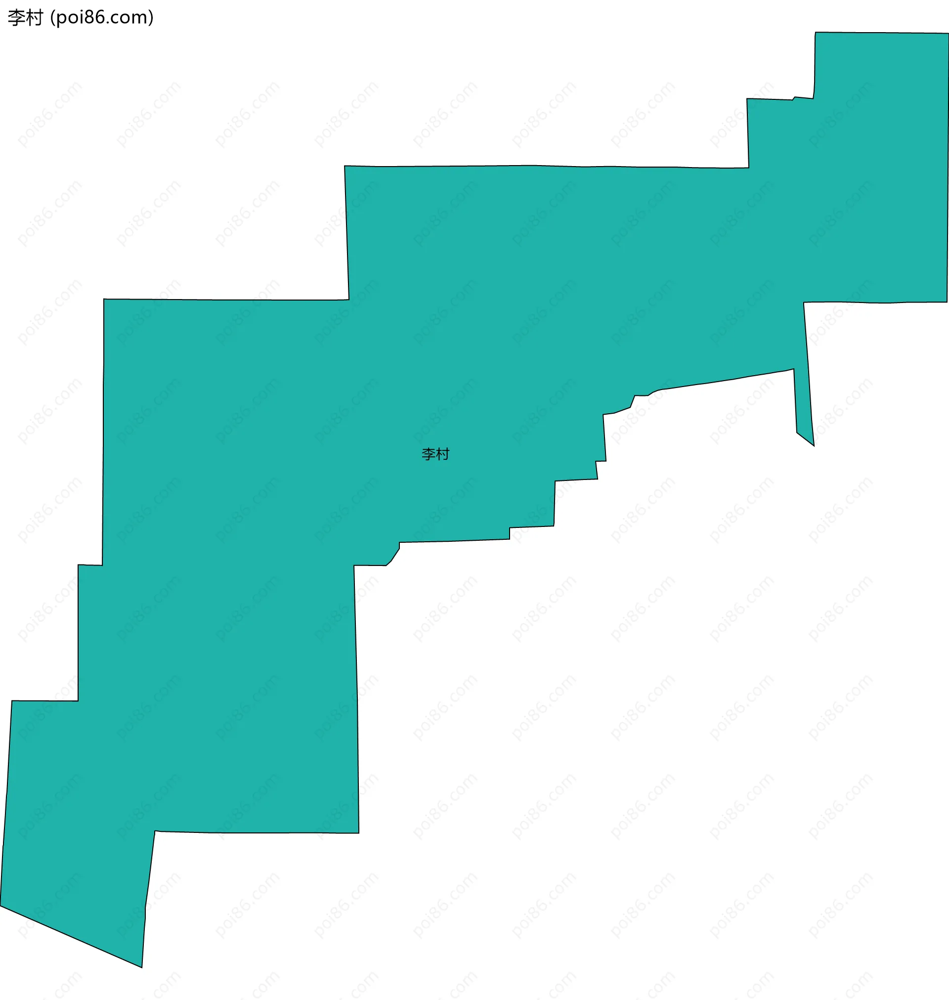 李村边界地图