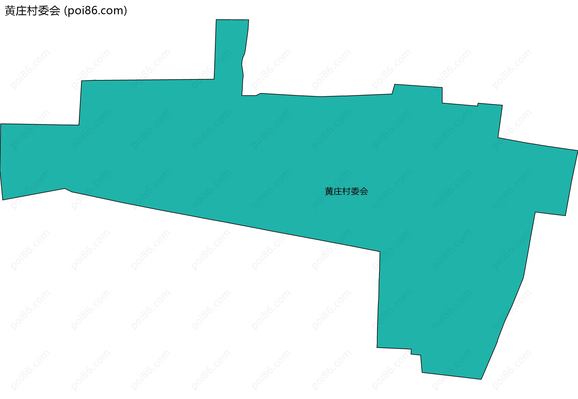 黄庄村委会边界地图