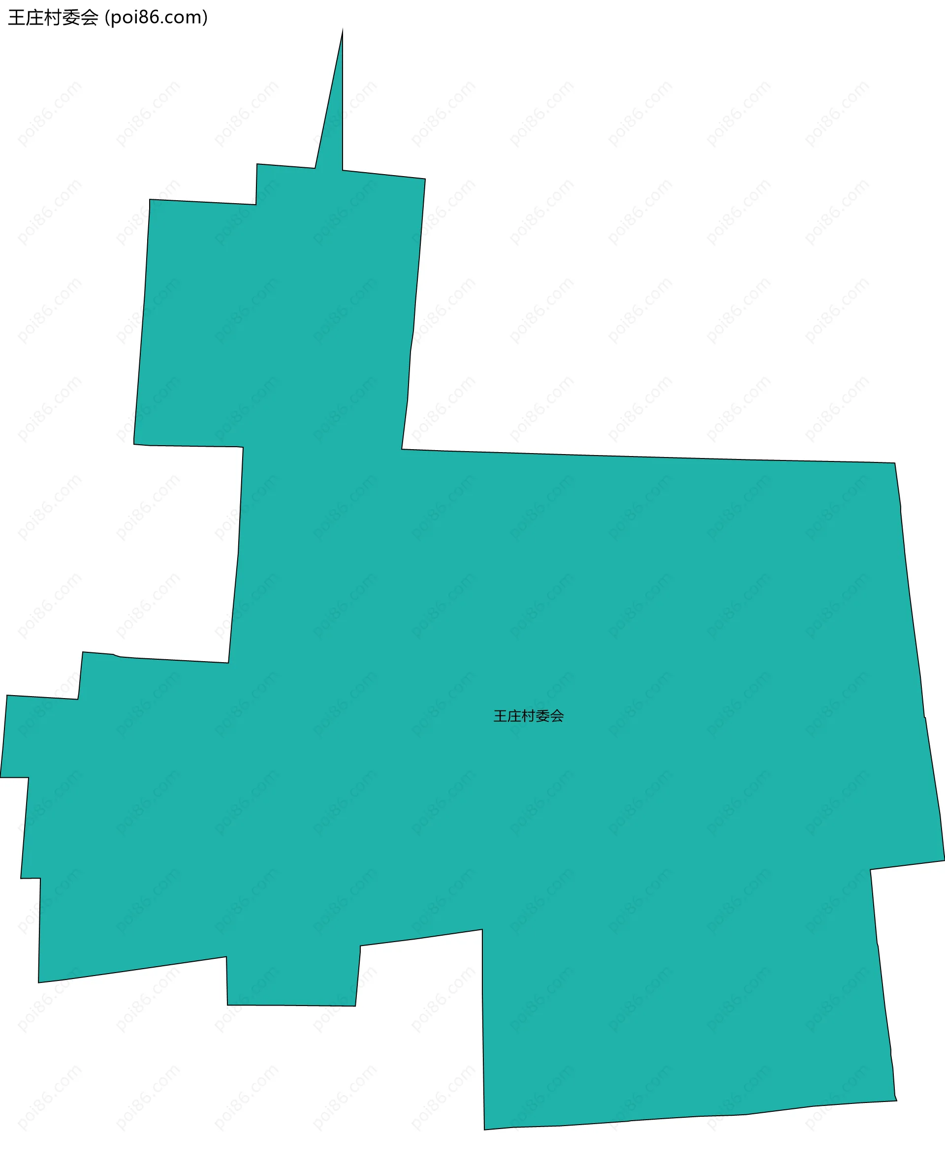 王庄村委会边界地图