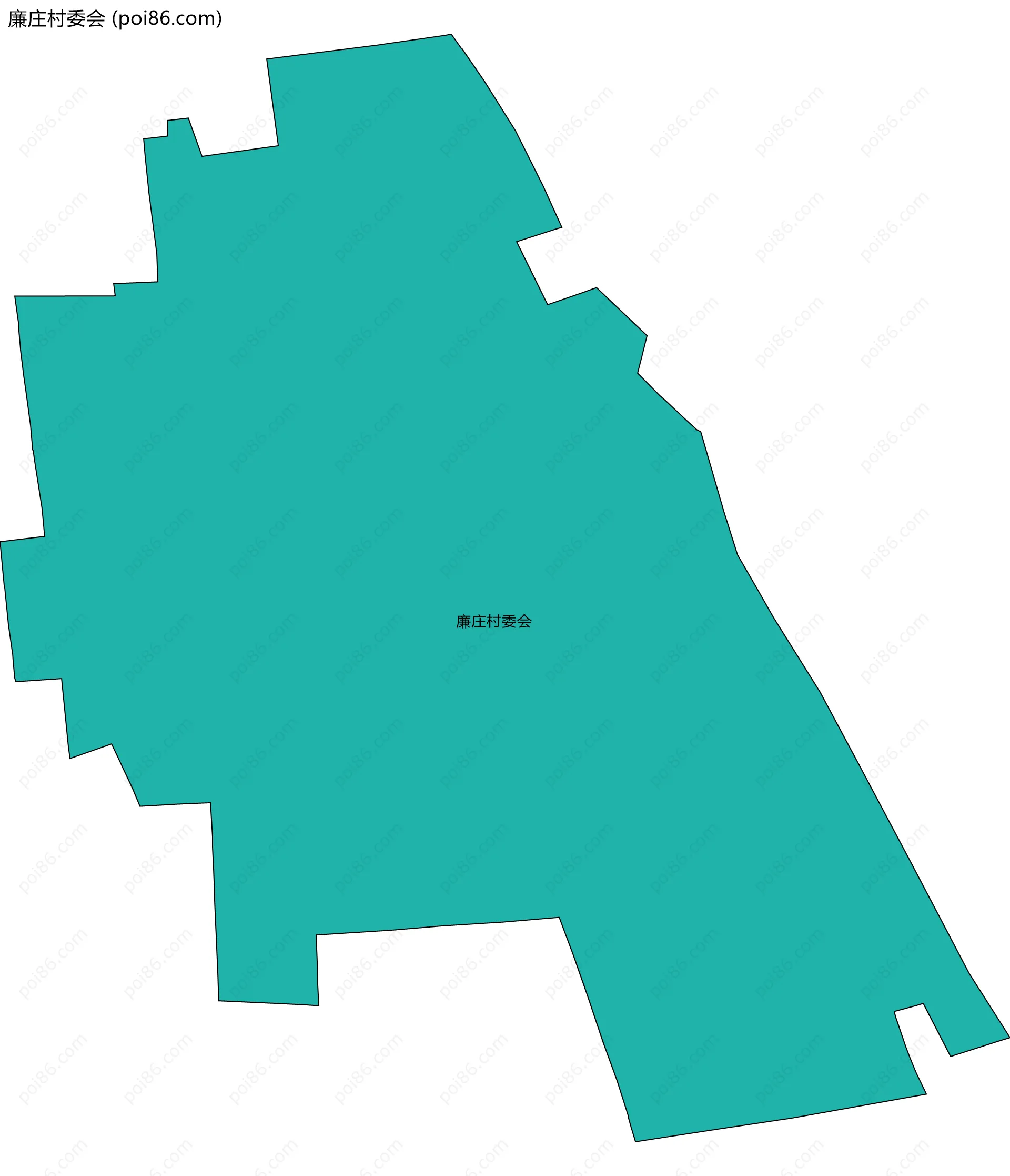 廉庄村委会边界地图