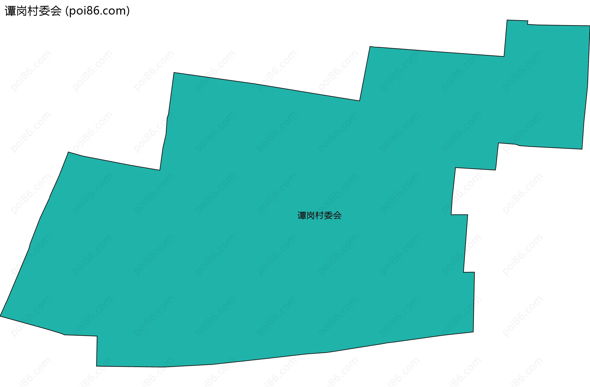 谭岗村委会边界地图
