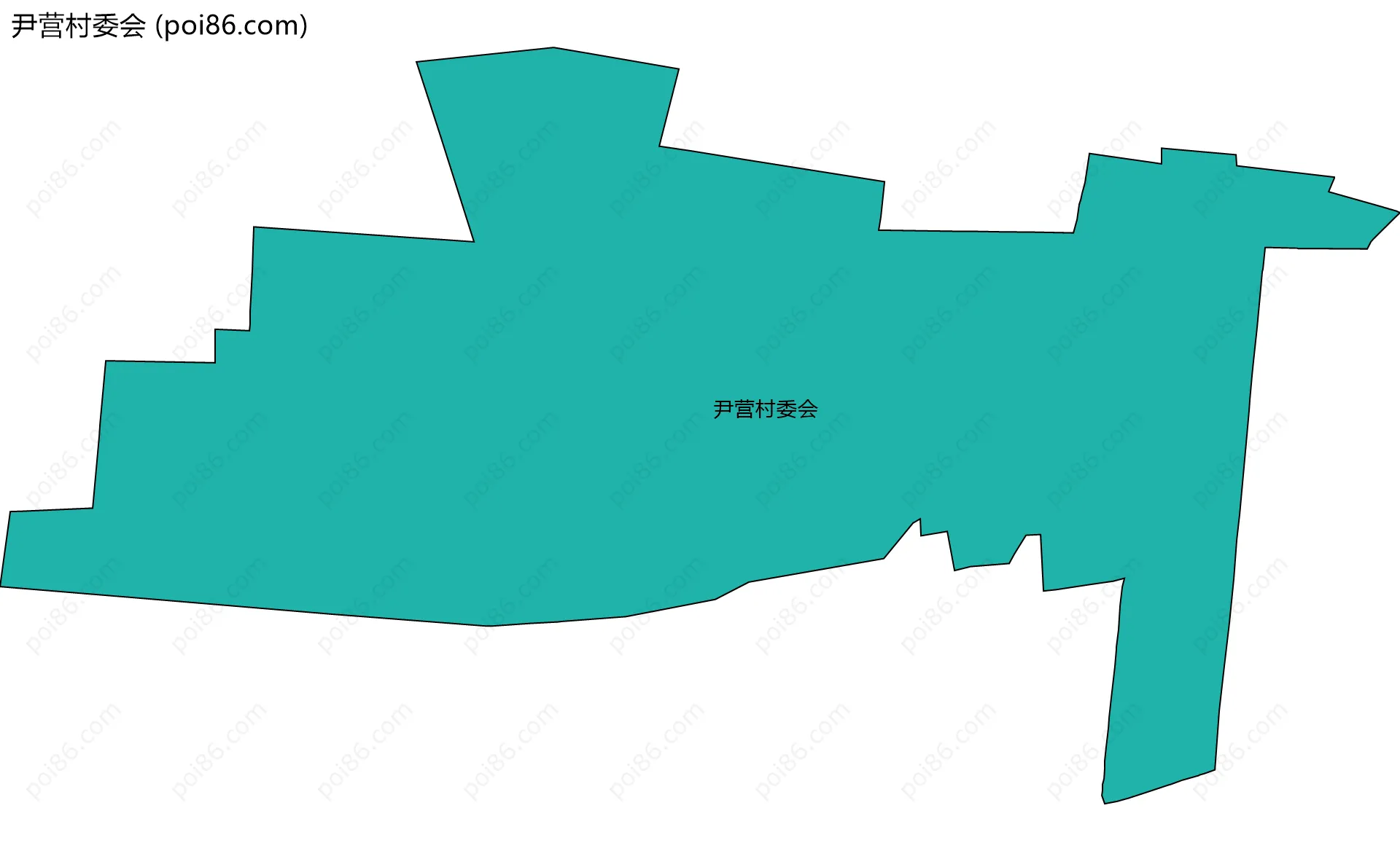 尹营村委会边界地图