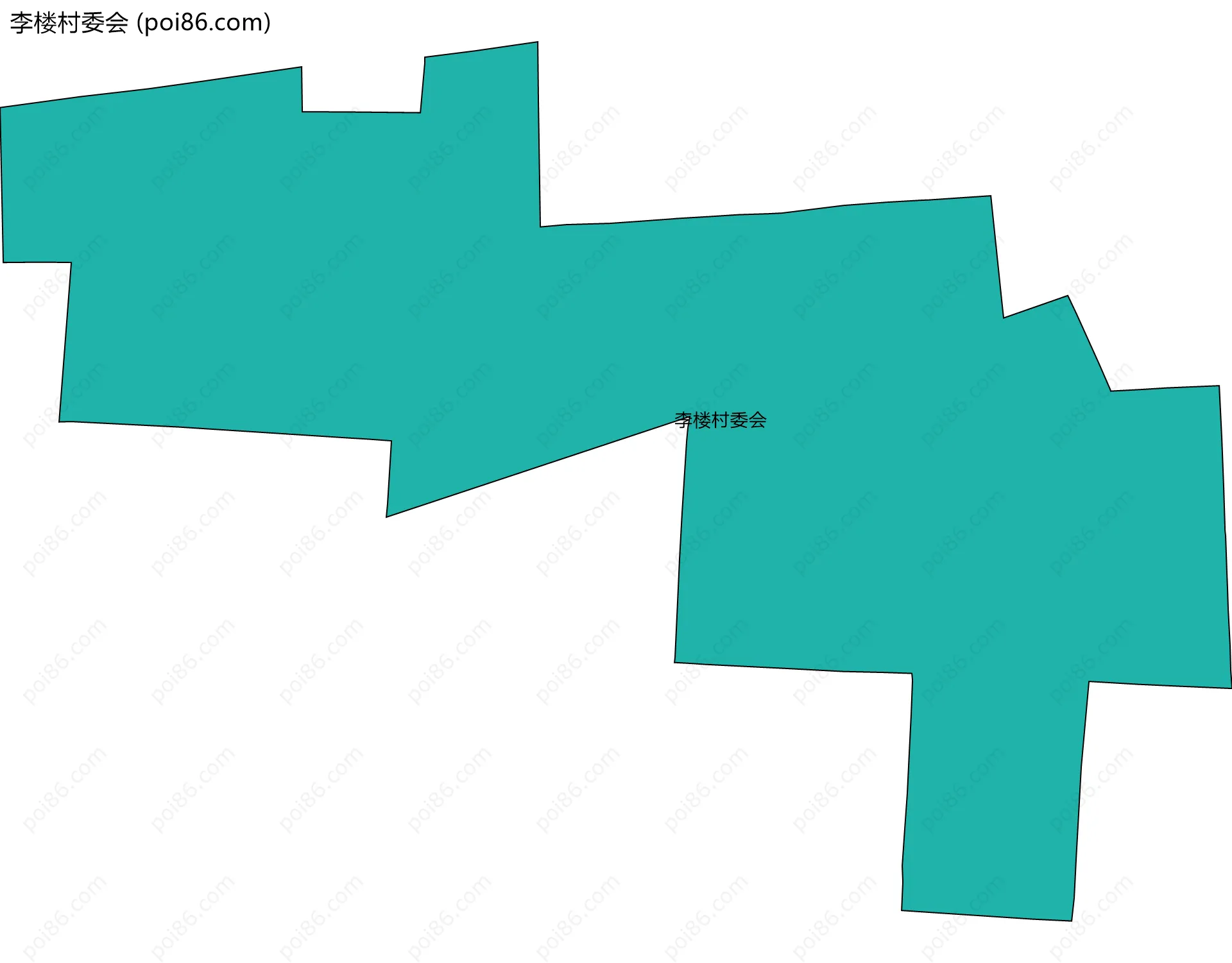李楼村委会边界地图